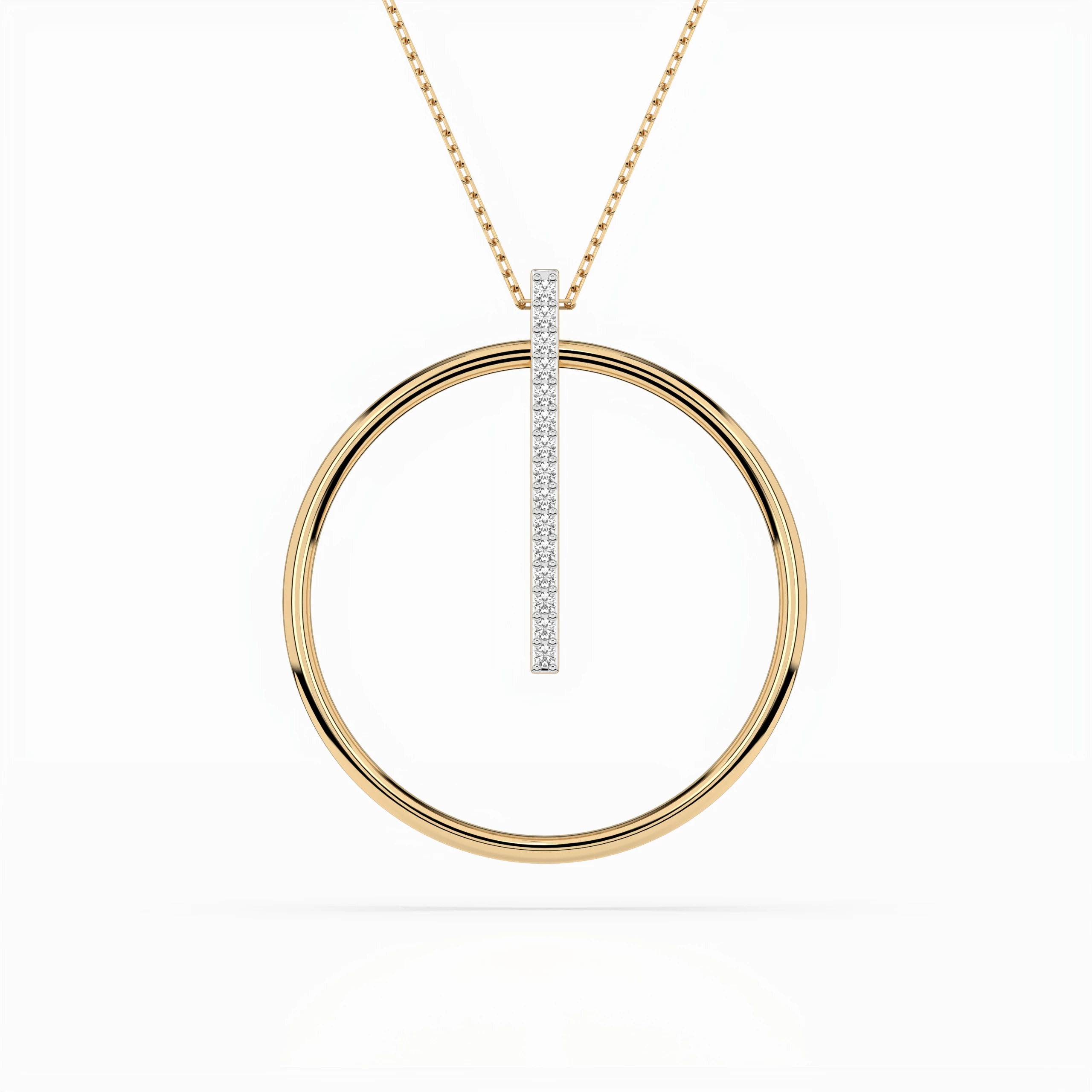 Collier Apparat Unique Minimalisme ronde 0,09 ct — vue 4