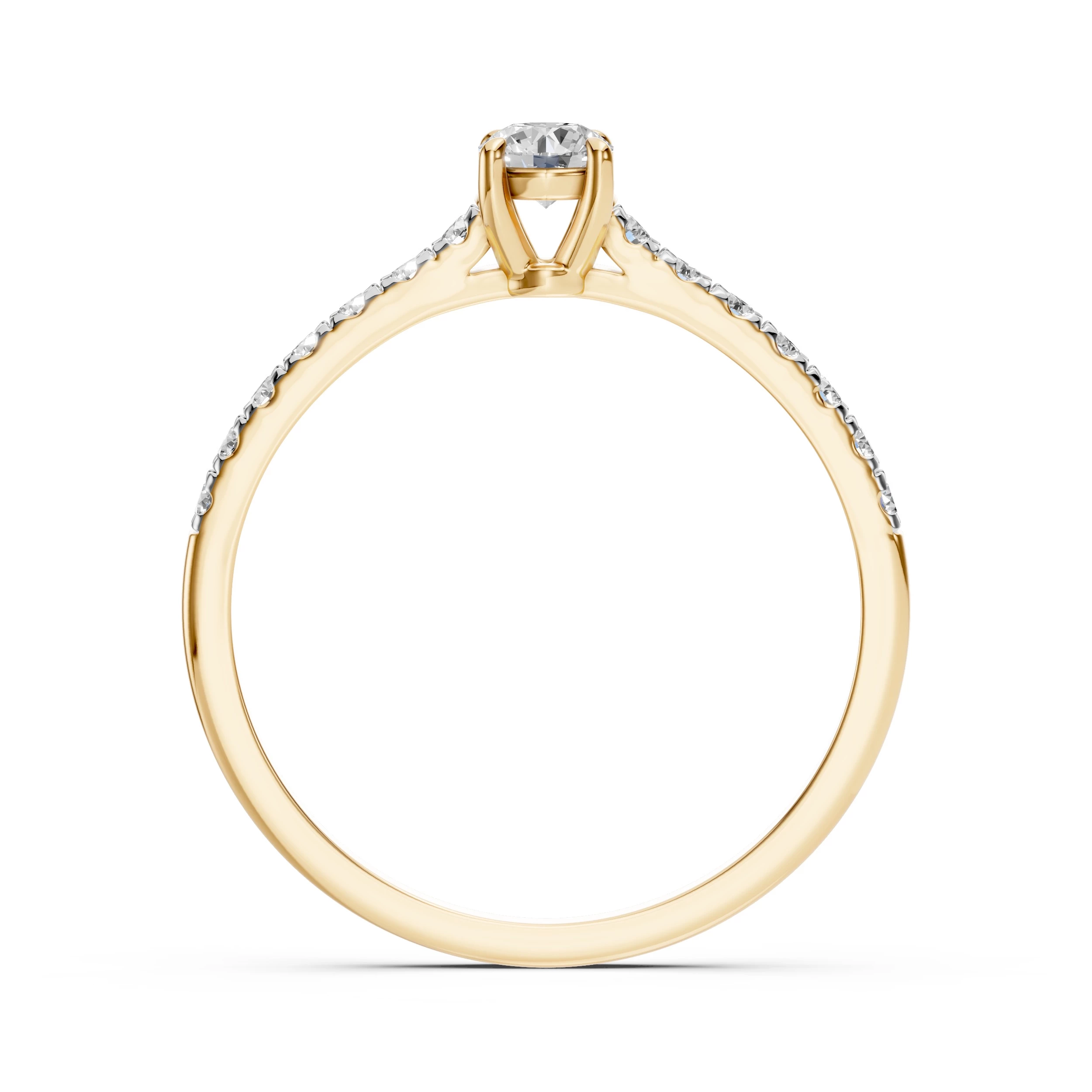 Bague Caresse Intemporelle Solitaire Éternité ronde 0,3 ct · 4,2 mm — vue 5