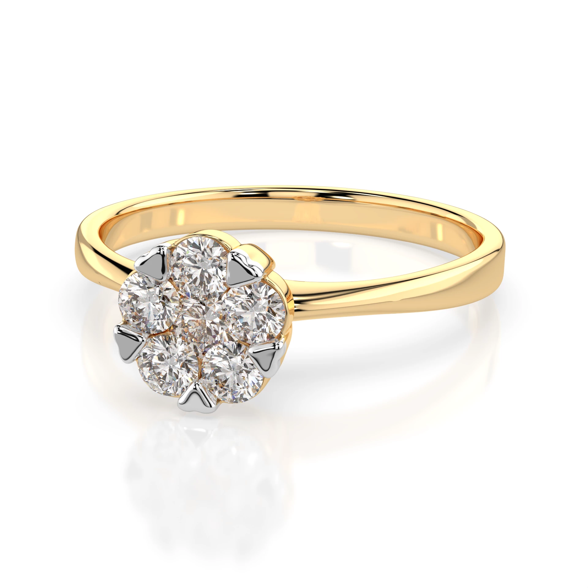 Bague Astre Royal Illusion ronde 0,1 ct — vue 6