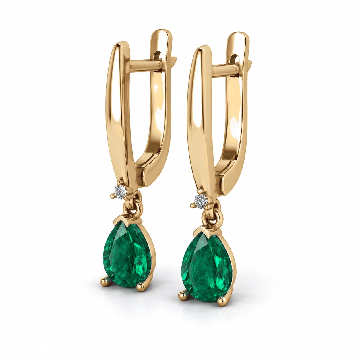 Boucles d'oreilles Duchesse Triomphale Pierre Précieuse poire 1,12 ct — vue 8