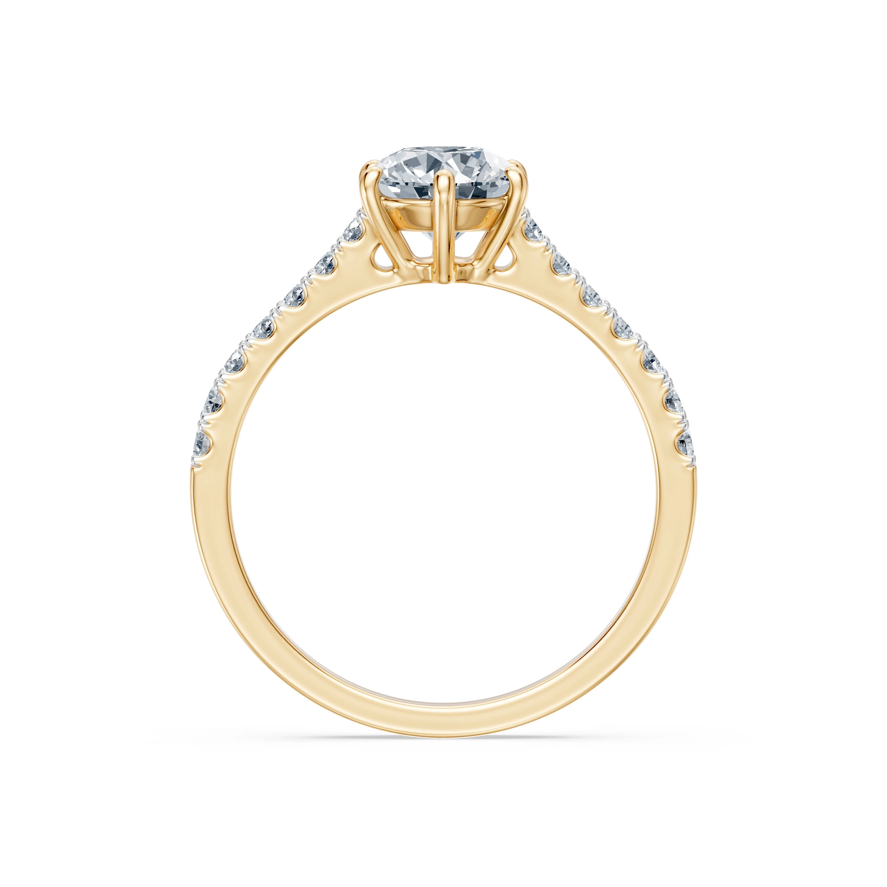 Bague Promesse Sincère Solitaire Éternité ronde 1 ct · 6,5 mm — vue 5