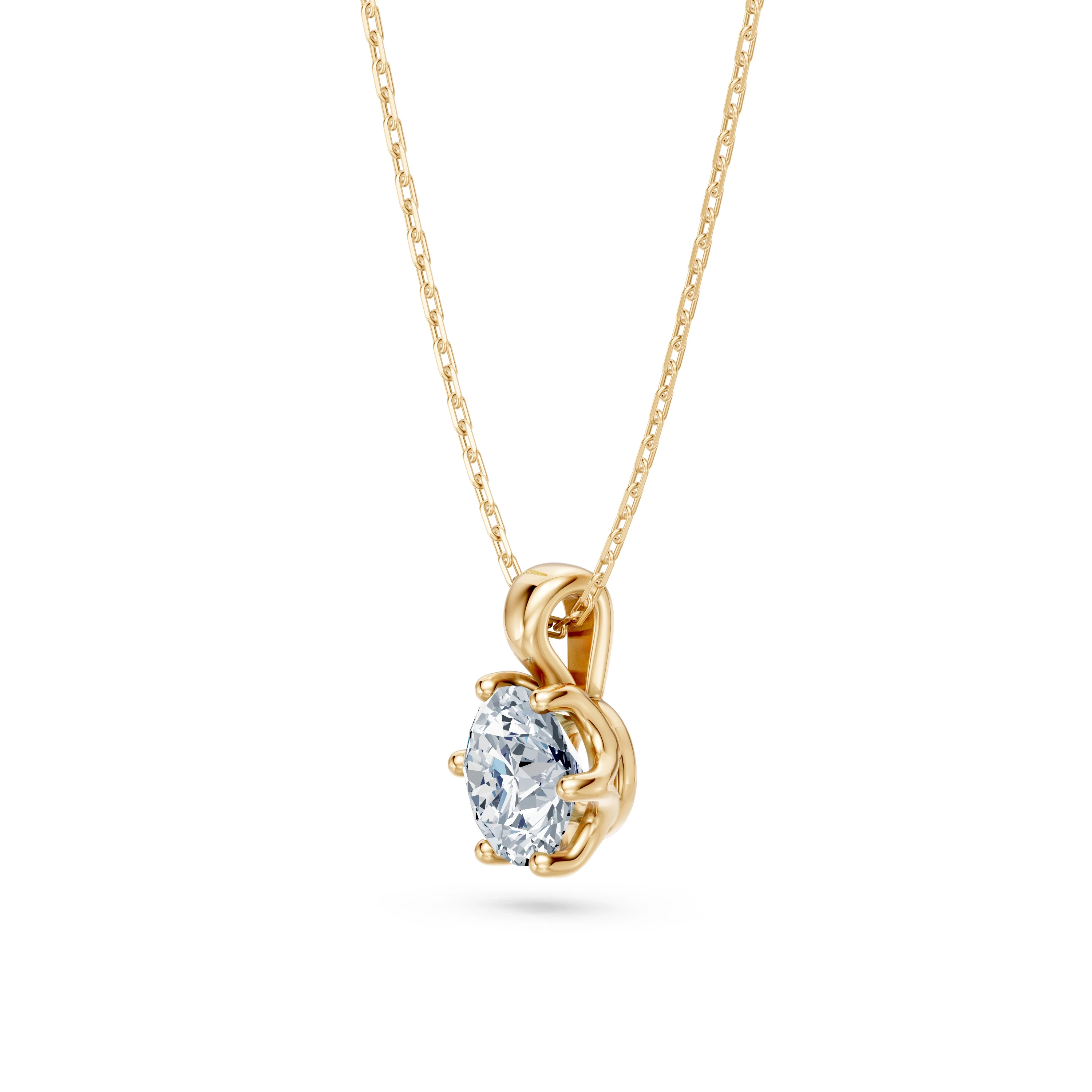 Collier Ciel Sublime Solitaire ronde 0,7 ct · 5,7 mm — vue 5