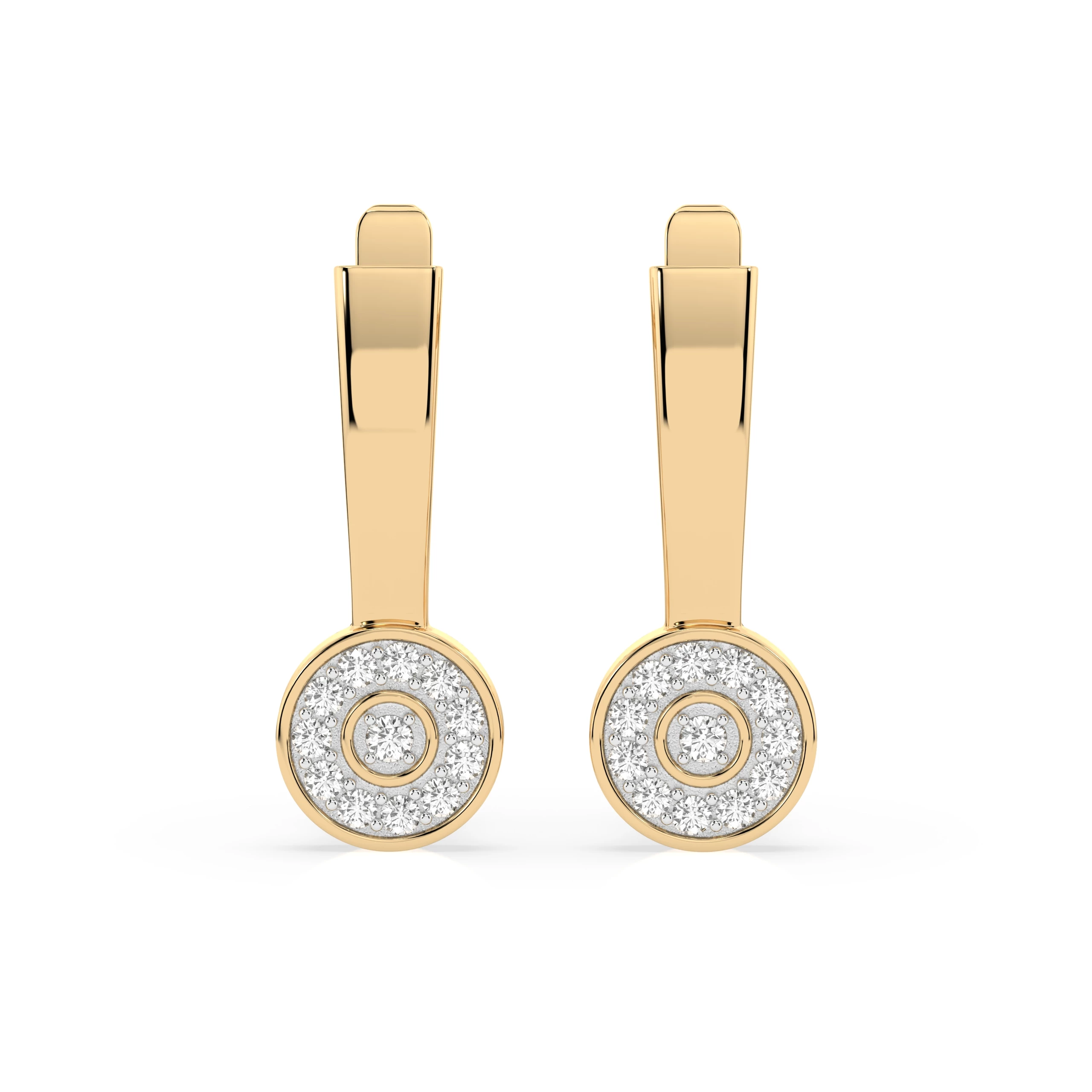 Boucles d'oreilles Voie Lactée Sublime Illusion ronde 0,02 ct — vue 4