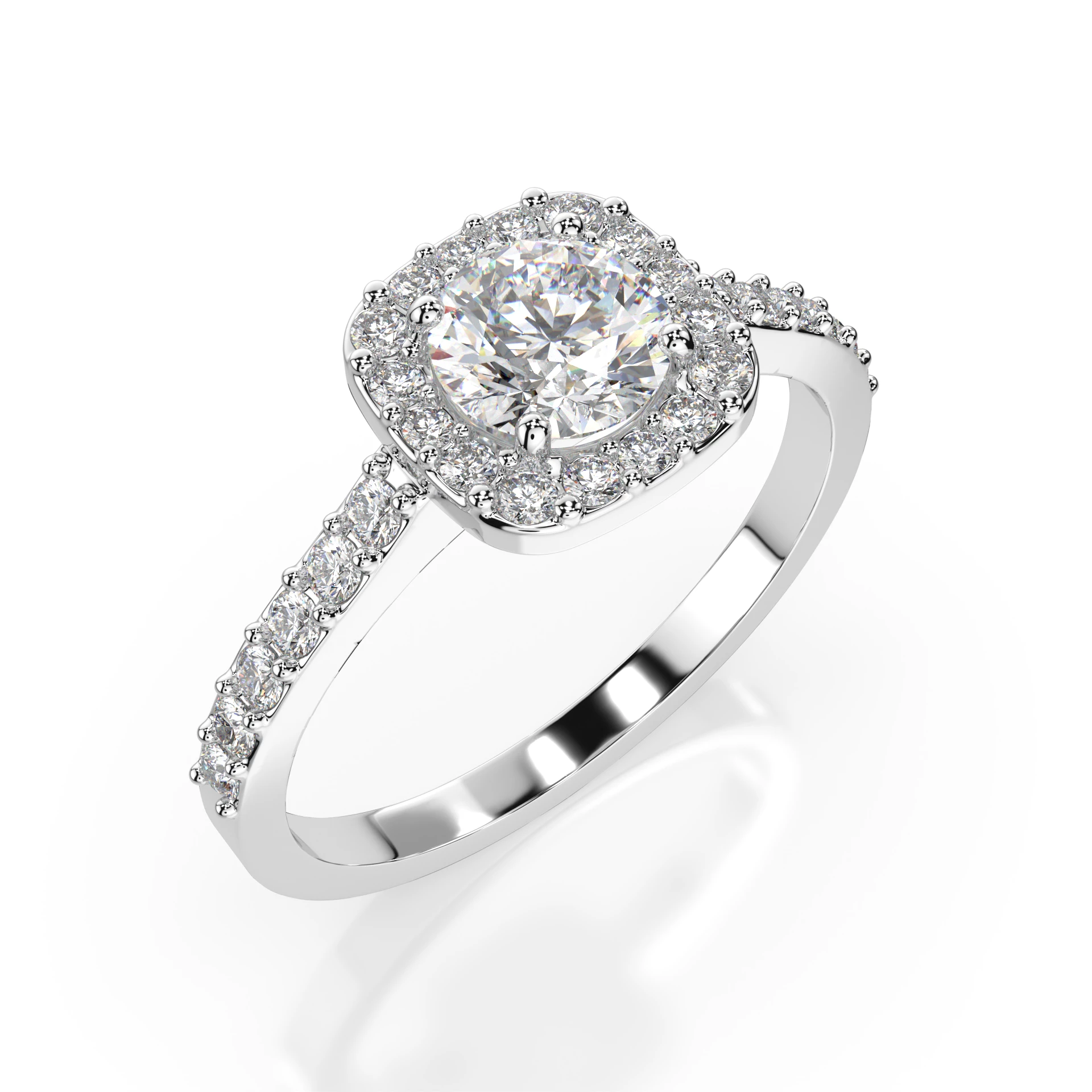 Bague Romance Sincère Solitaire Éternité ronde 0,4 ct · 4,7 mm — vue 1