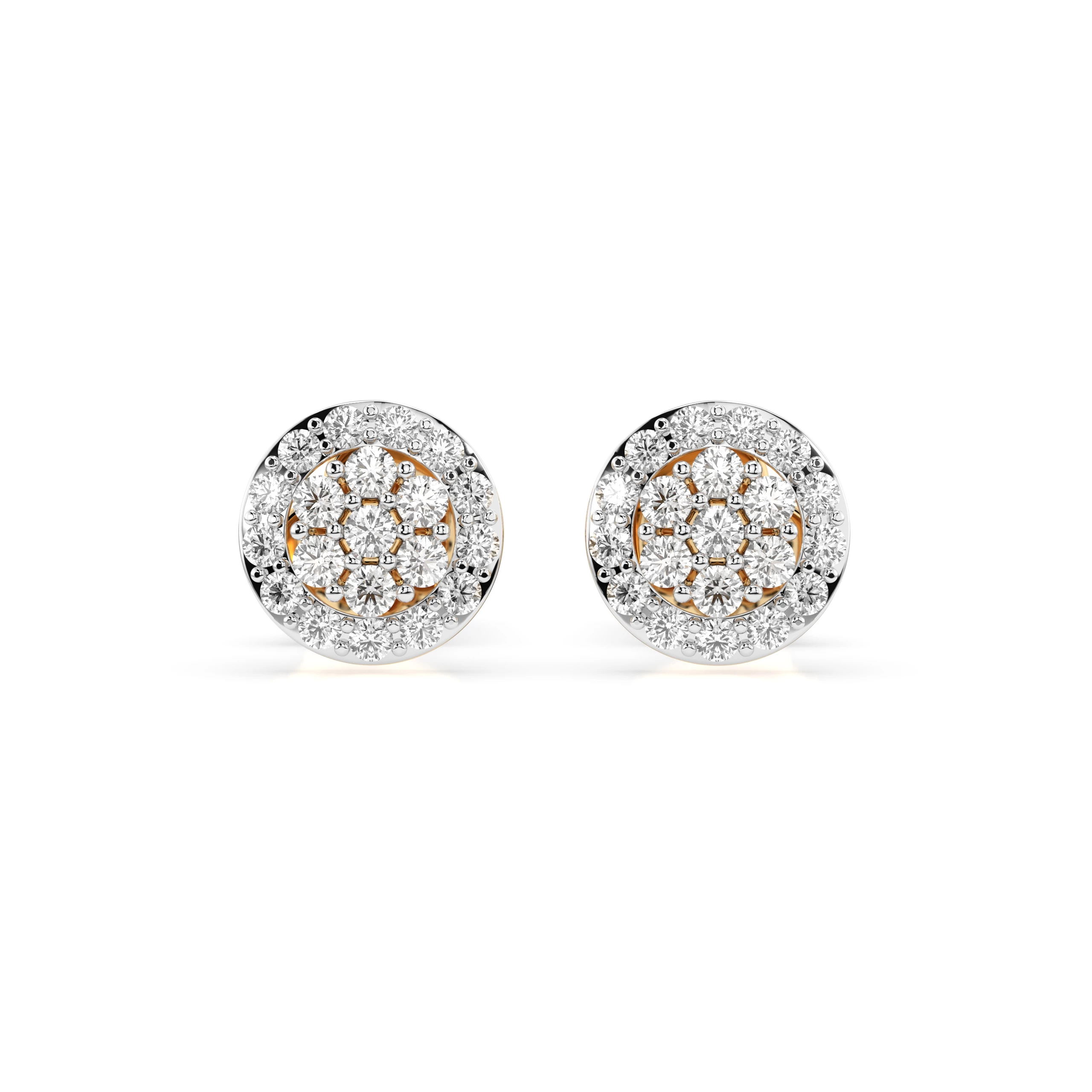 Boucles d'oreilles Crépuscule Sublime Illusion ronde 0,16 ct — vue 4