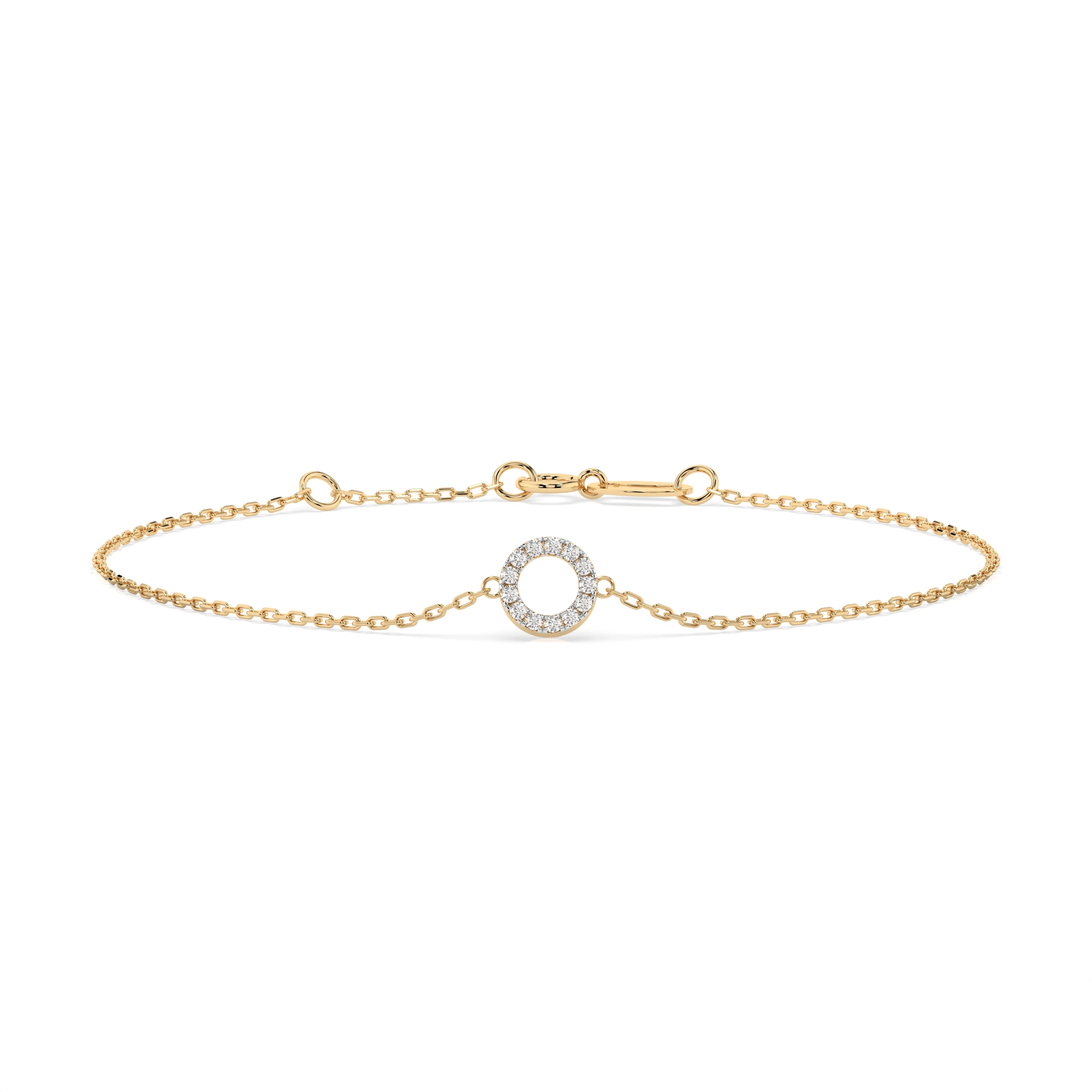 Bracelet Pureté Magnifique Minimalisme ronde 0,07 ct — vue 4