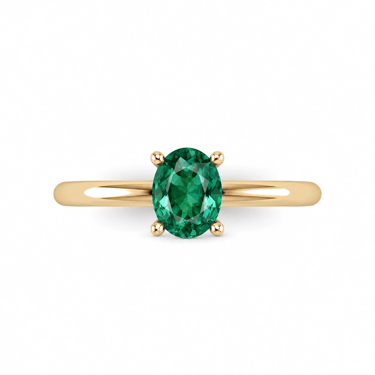 Bague Princesse Somptueuse Pierre Précieuse ovale 0,65 ct — vue 9