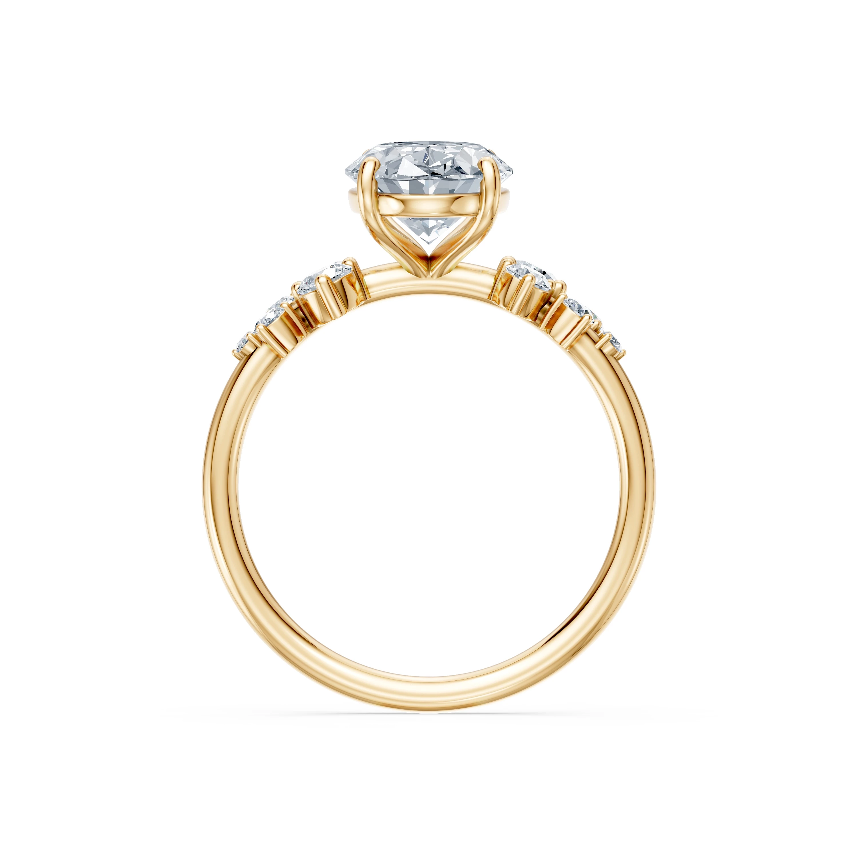 Bague Rêverie Précieuse Solitaire Éternité ovale 2 ct · 2,0 mm — vue 5
