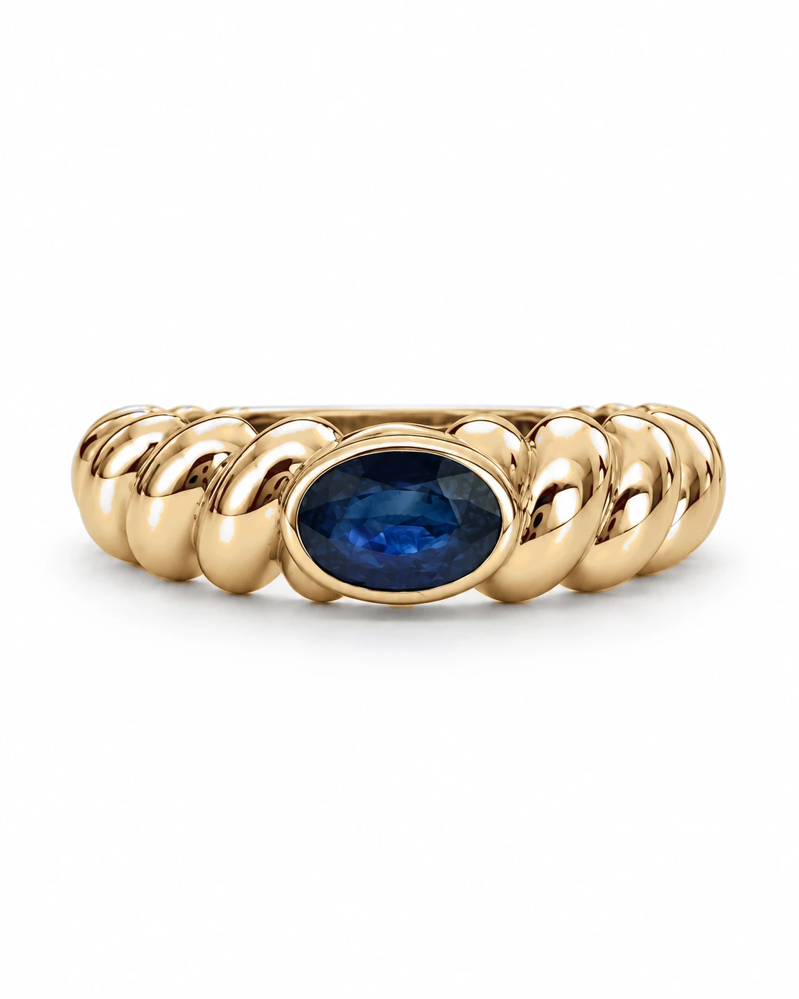 Bague Firmament Lumineux Pierre Précieuse ovale 0,56 ct — vue 9