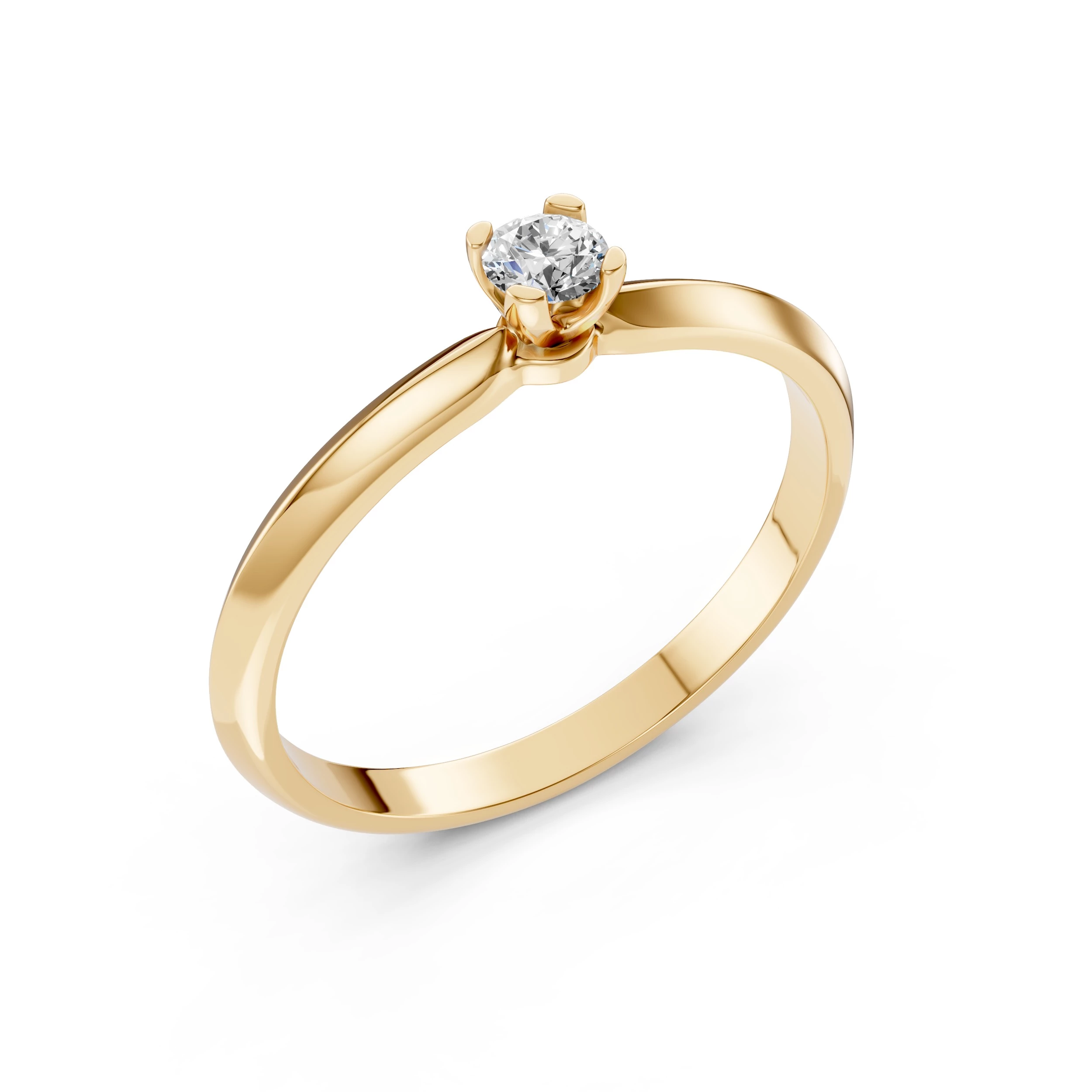 Bague Noblesse Souveraine Solitaire ronde 0,1 ct · 3,0 mm — vue 4