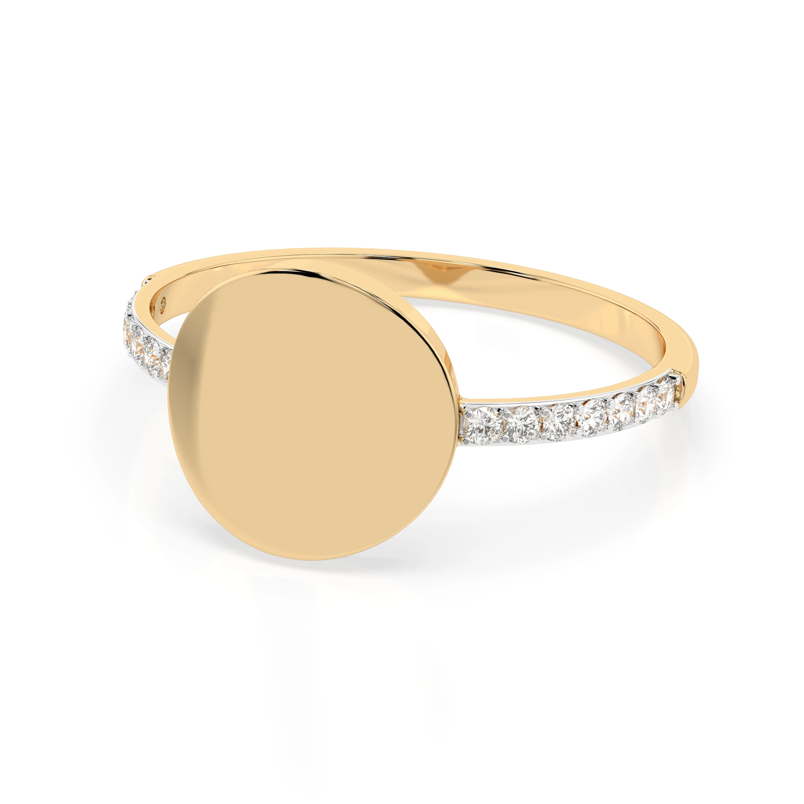 Bague Velours Noir Minimalisme ronde 0,14 ct — vue 6