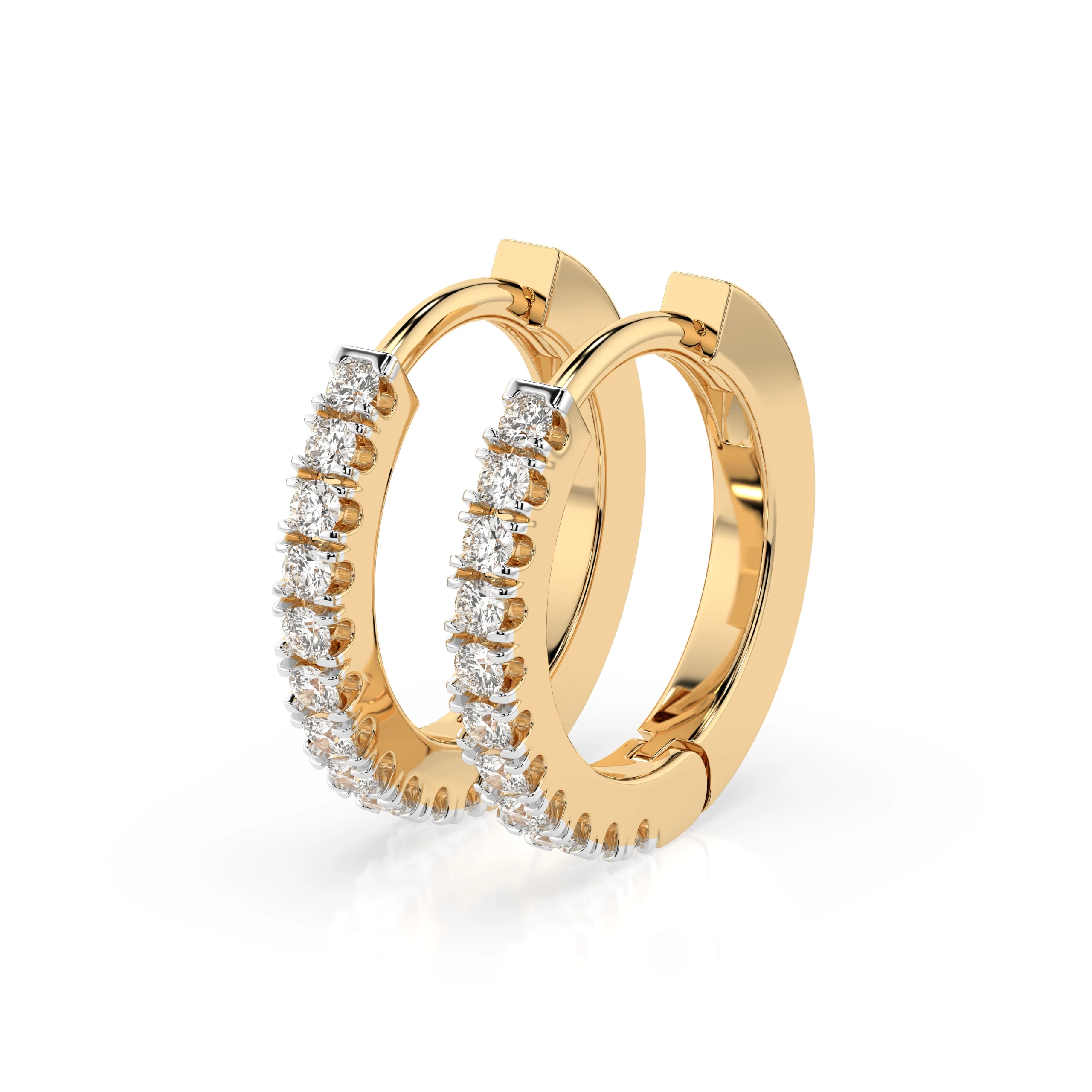 Boucles d'oreilles Désir Éblouissant Éternité ronde 0,22 ct — vue 6