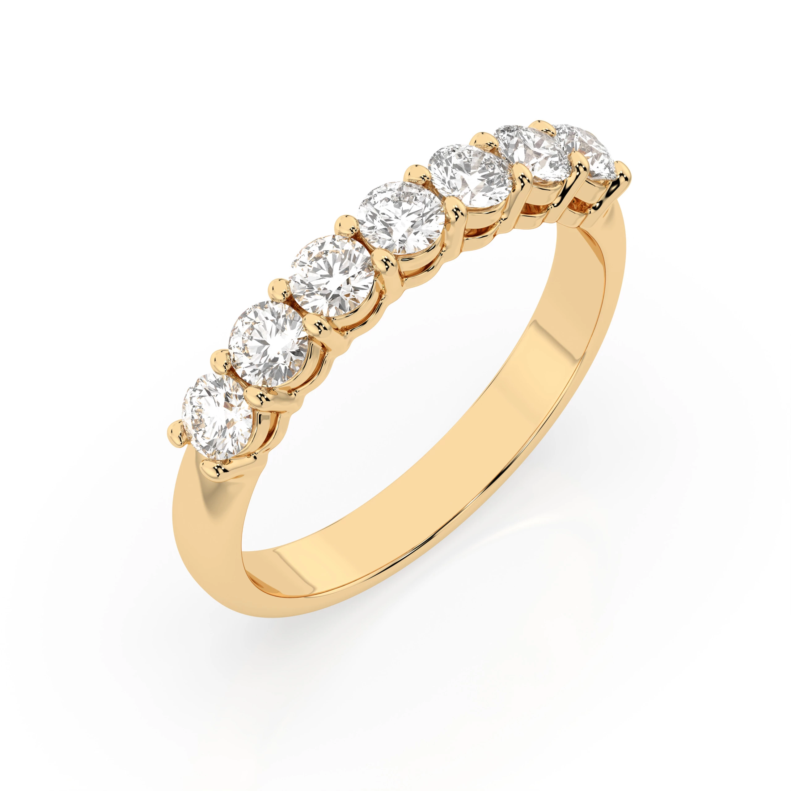 Bague Flamme Lumineuse Éternité ronde 0,7 ct — vue 4