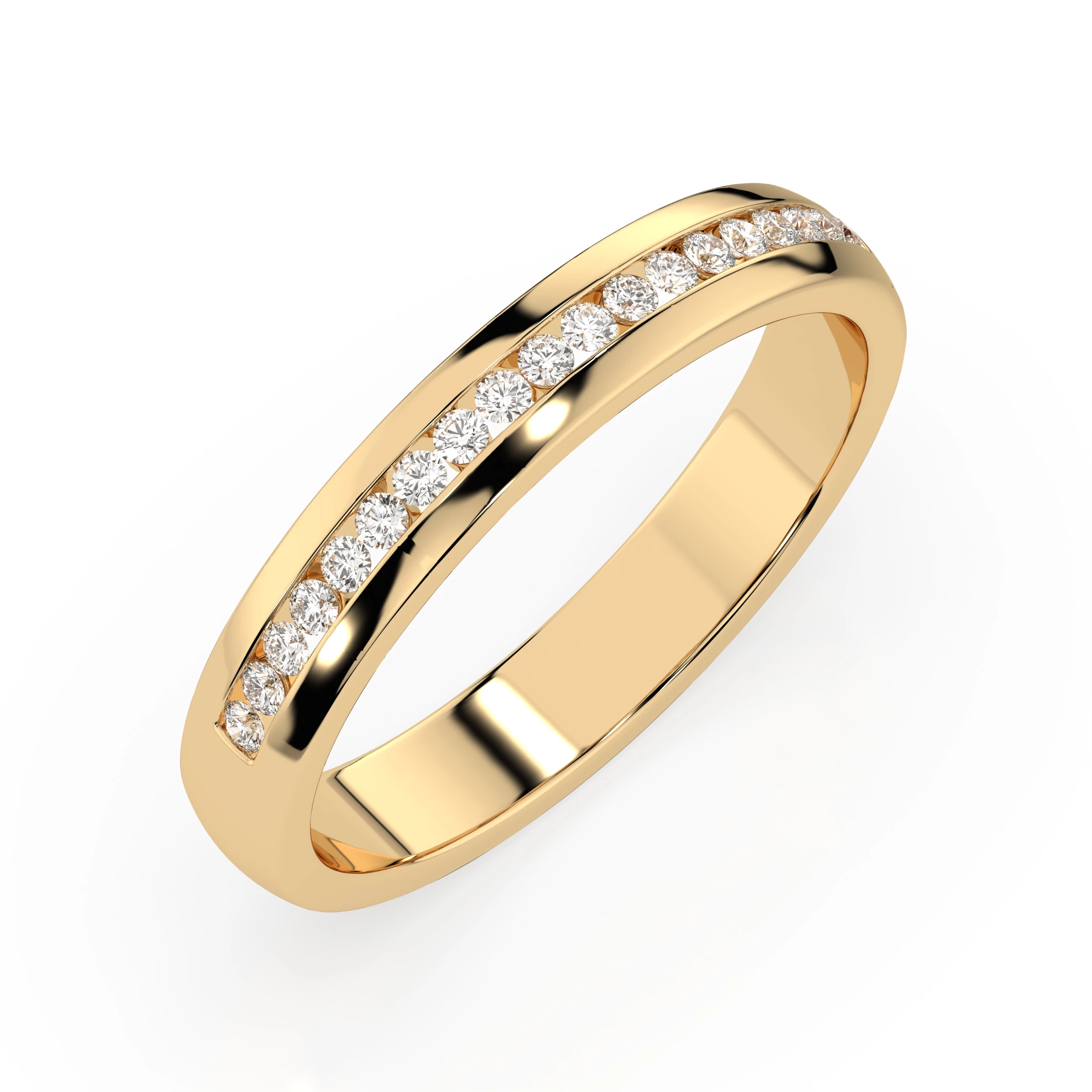 Bague Romance Délicate Éternité ronde 0,15 ct — vue 4