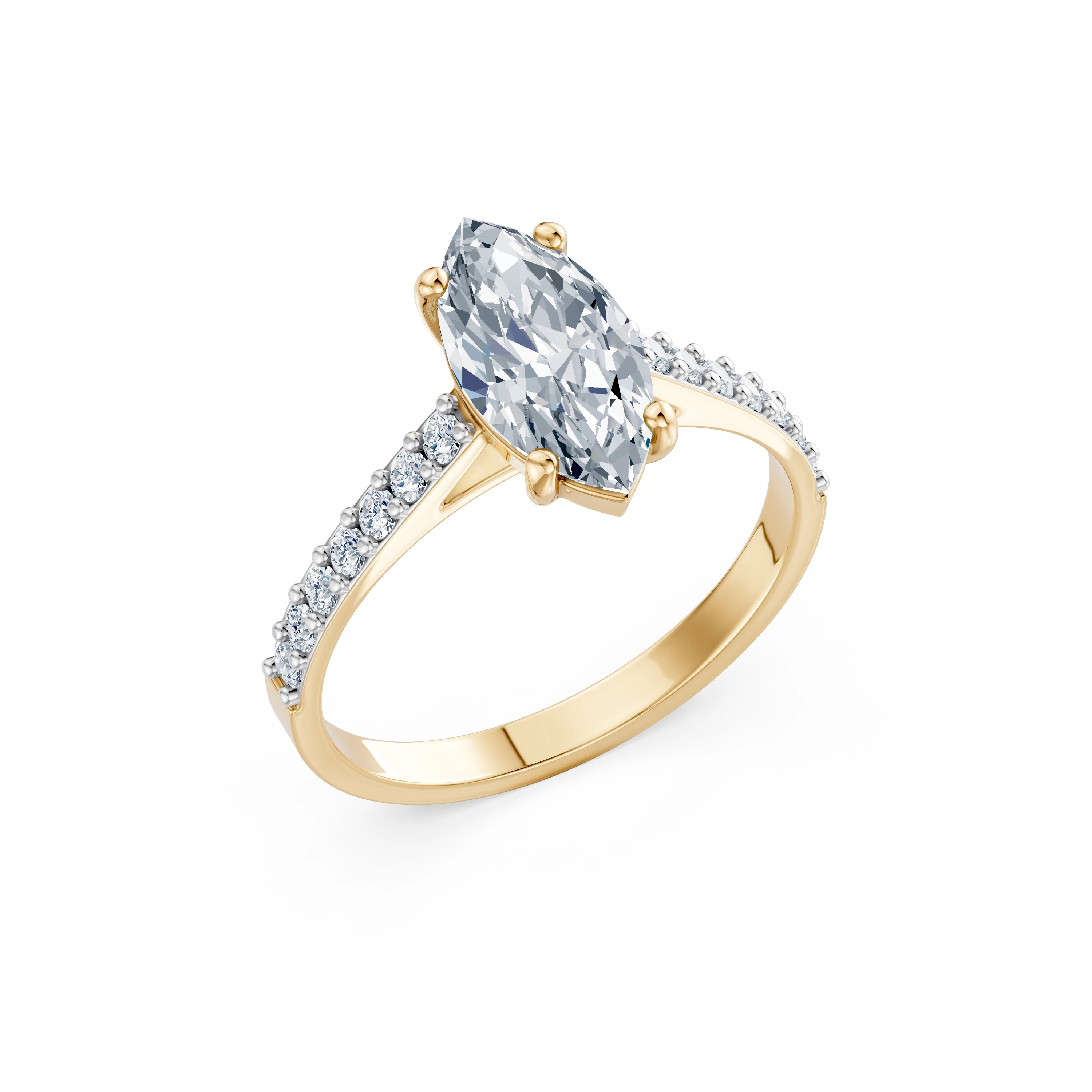 Bague Passion Délicate Solitaire Éternité marquise 1,5 ct · 1,5 mm — vue 4