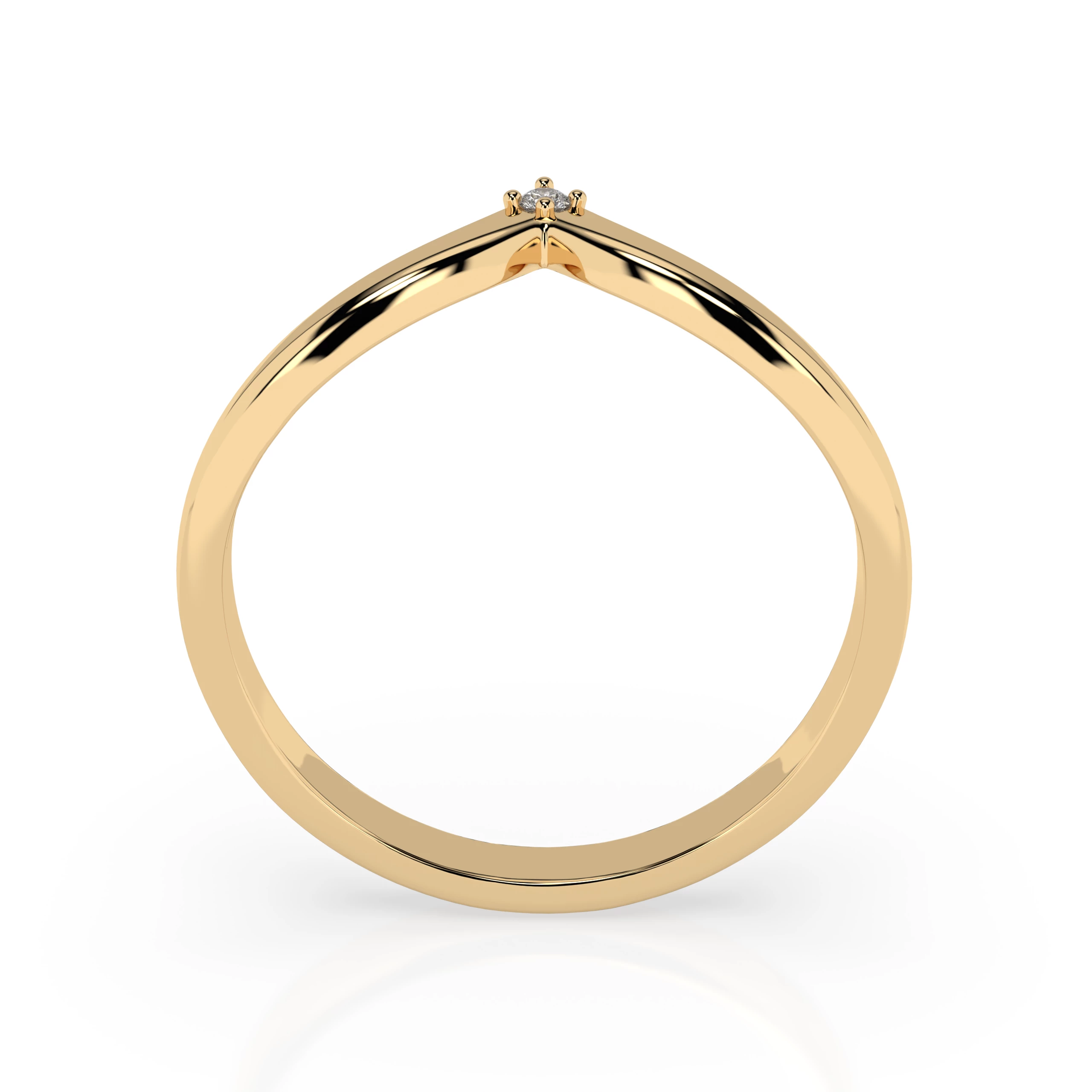 Bague La Majestueuse Minimalisme ronde 0,01 ct — vue 5