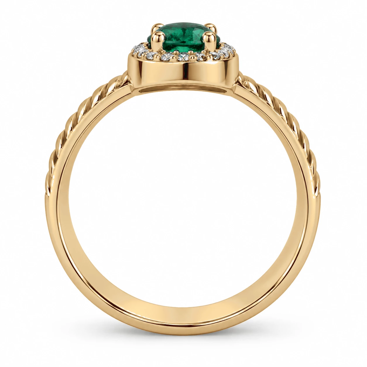 Bague Duchesse Somptueuse Pierre Précieuse ovale 0,42 ct — vue 8