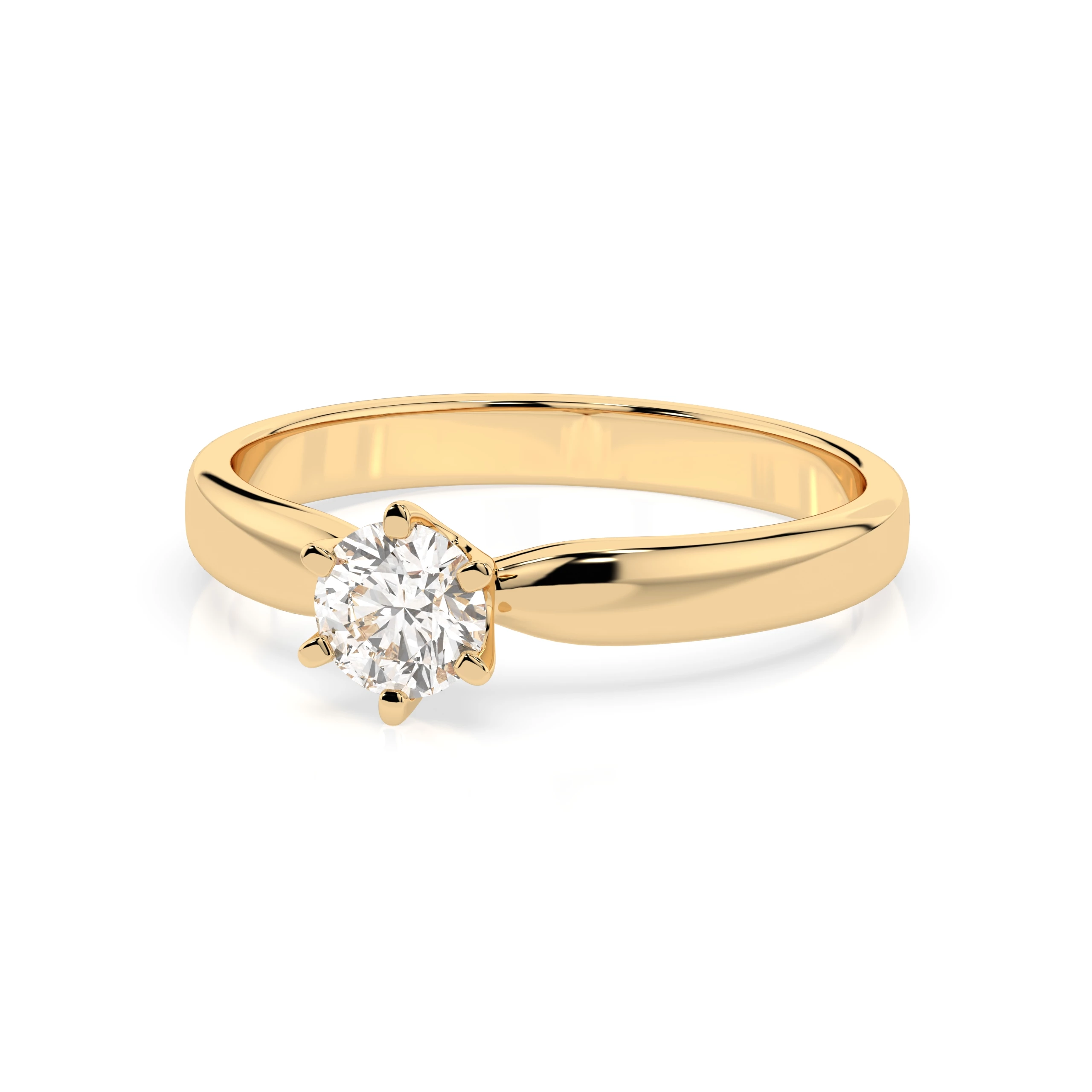 Bague Impératrice Radieuse Solitaire ronde 0,3 ct · 4,2 mm — vue 6