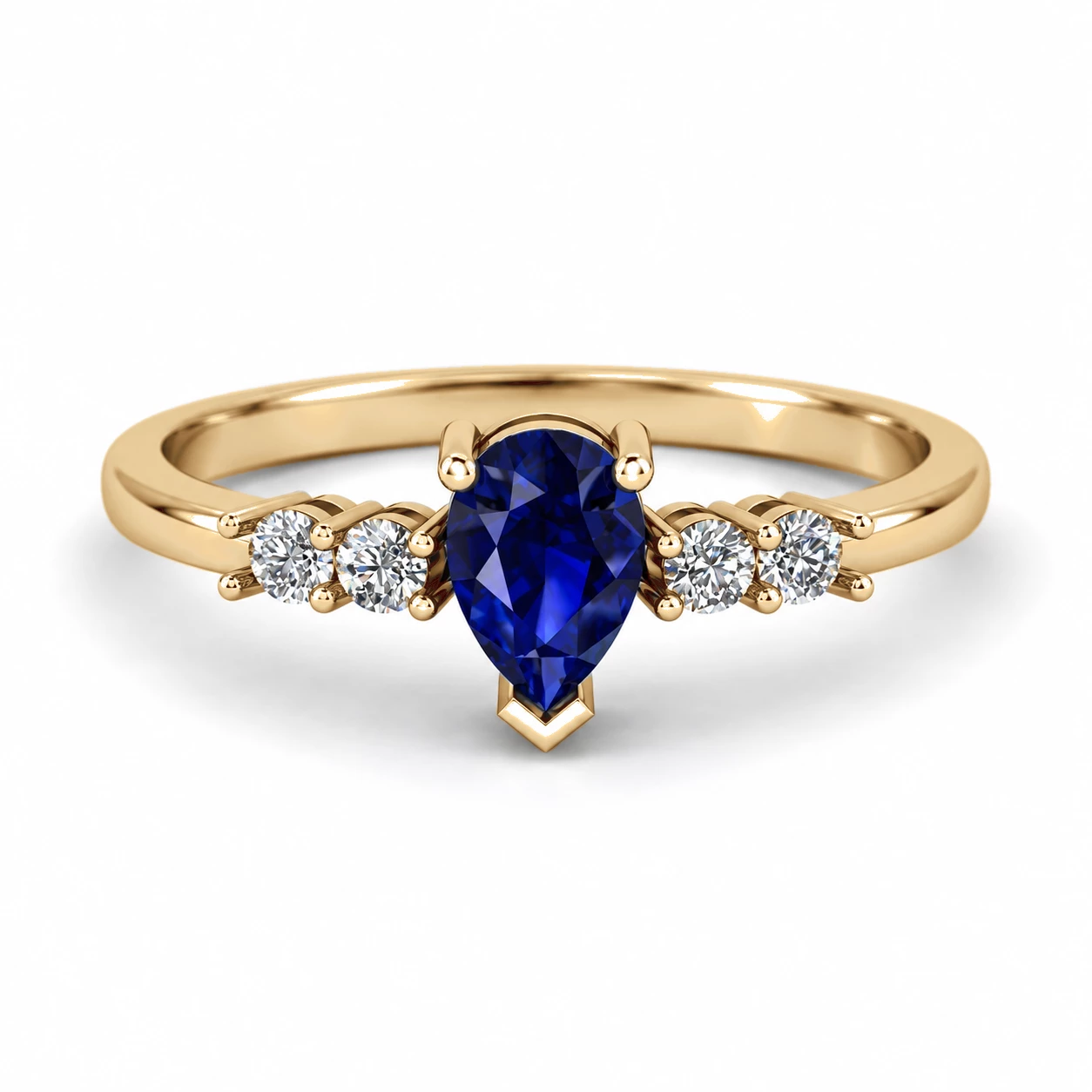 Bague Astre Éternel Pierre Précieuse poire 0,5 ct — vue 9