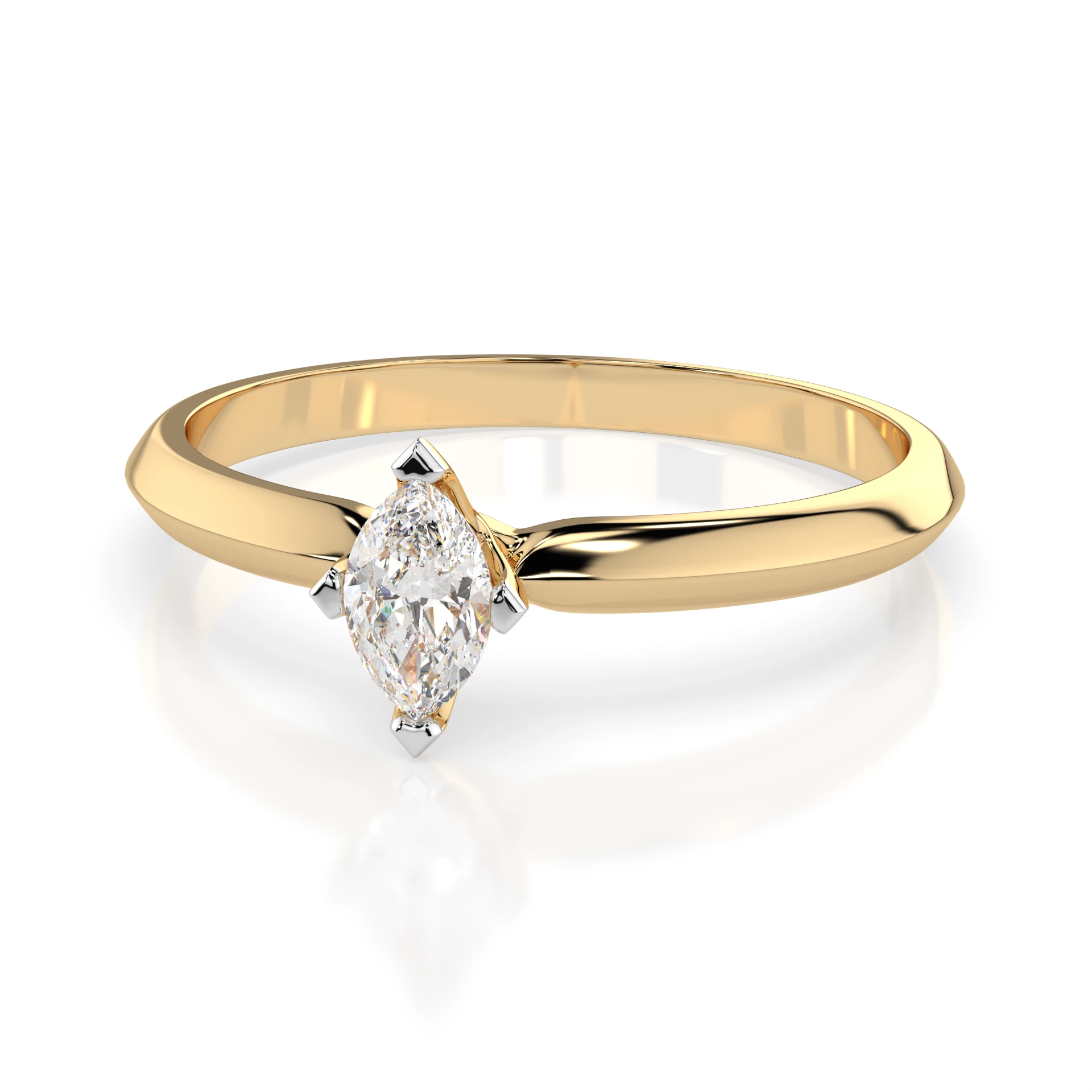 Bague Gloire Illustre Solitaire marquise 0,15 ct — vue 6
