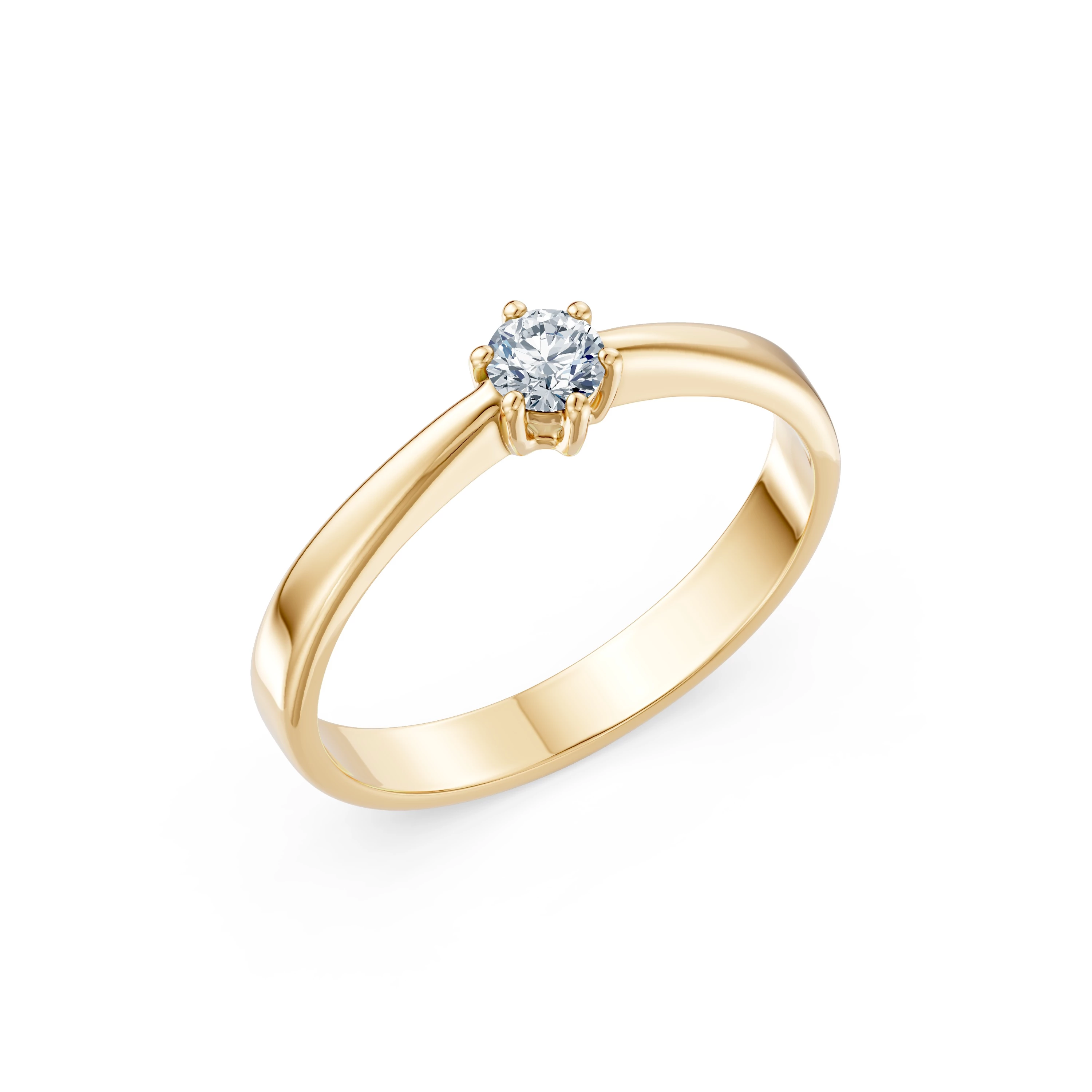 Bague Splendeur Somptueuse Solitaire 0,2 ct · 3,7 mm — vue 4