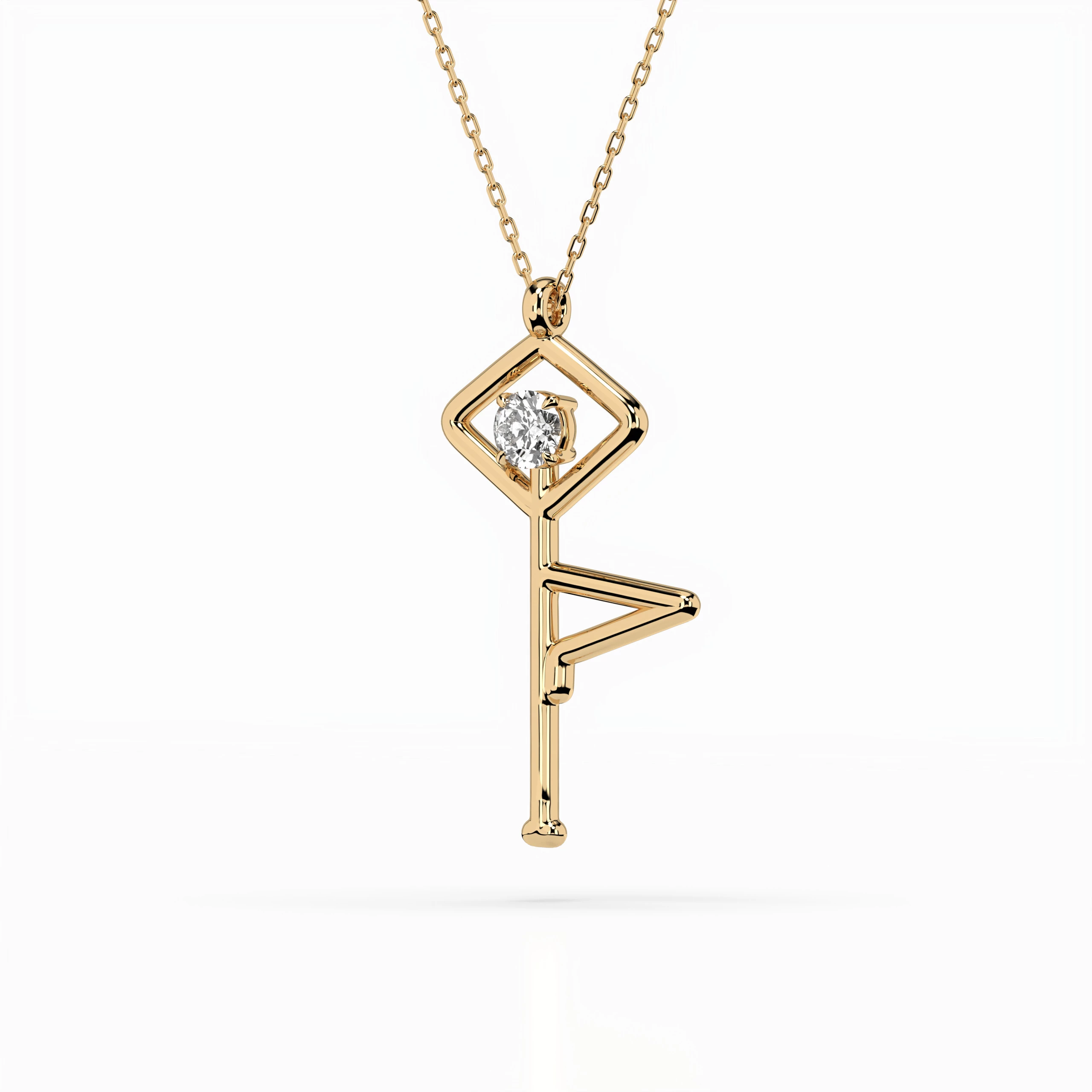 Collier Prodige Parisien Minimalisme ronde 0,1 ct — vue 5
