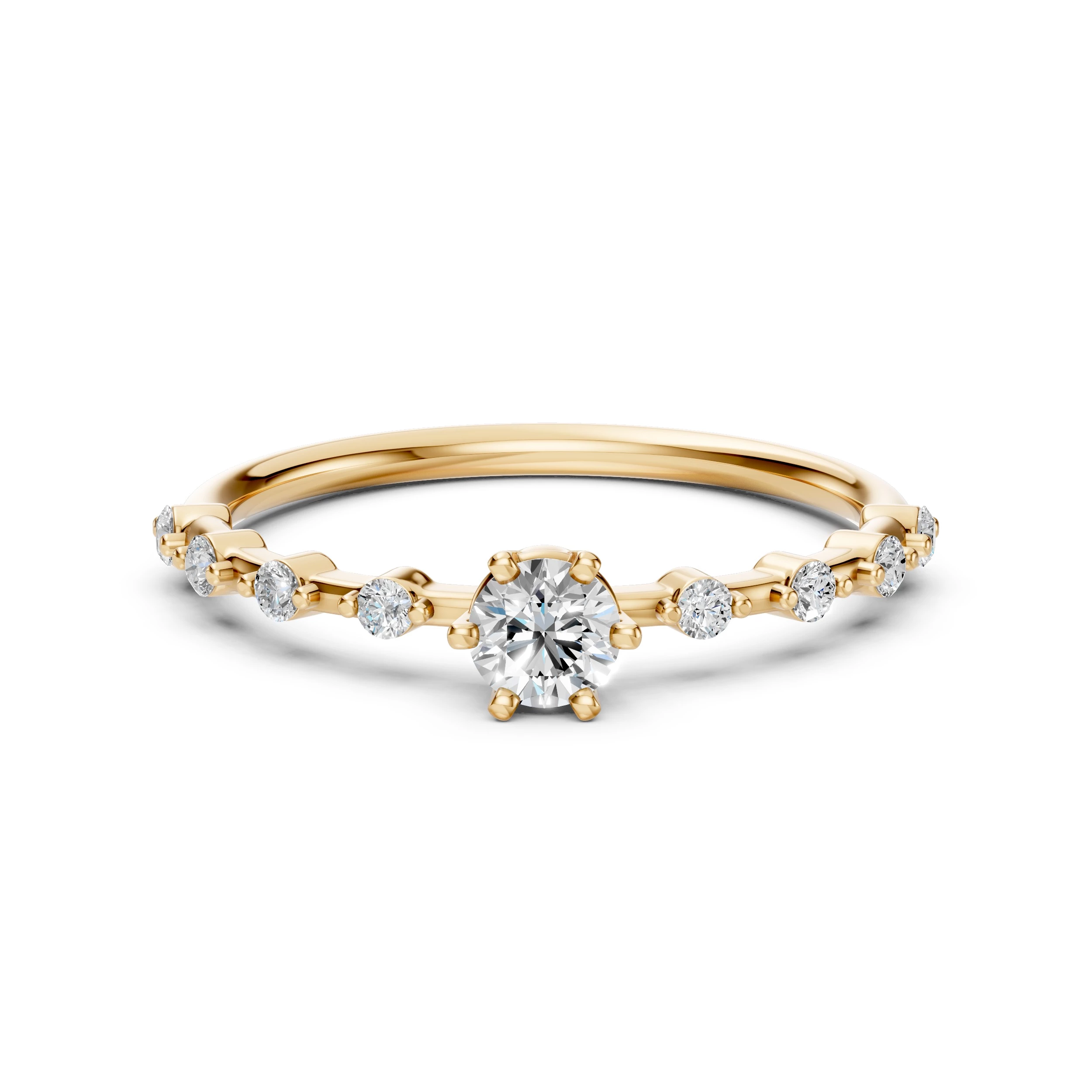 Bague Souvenir Lumineux Solitaire Éternité ronde 0,3 ct · 4,2 mm — vue 6