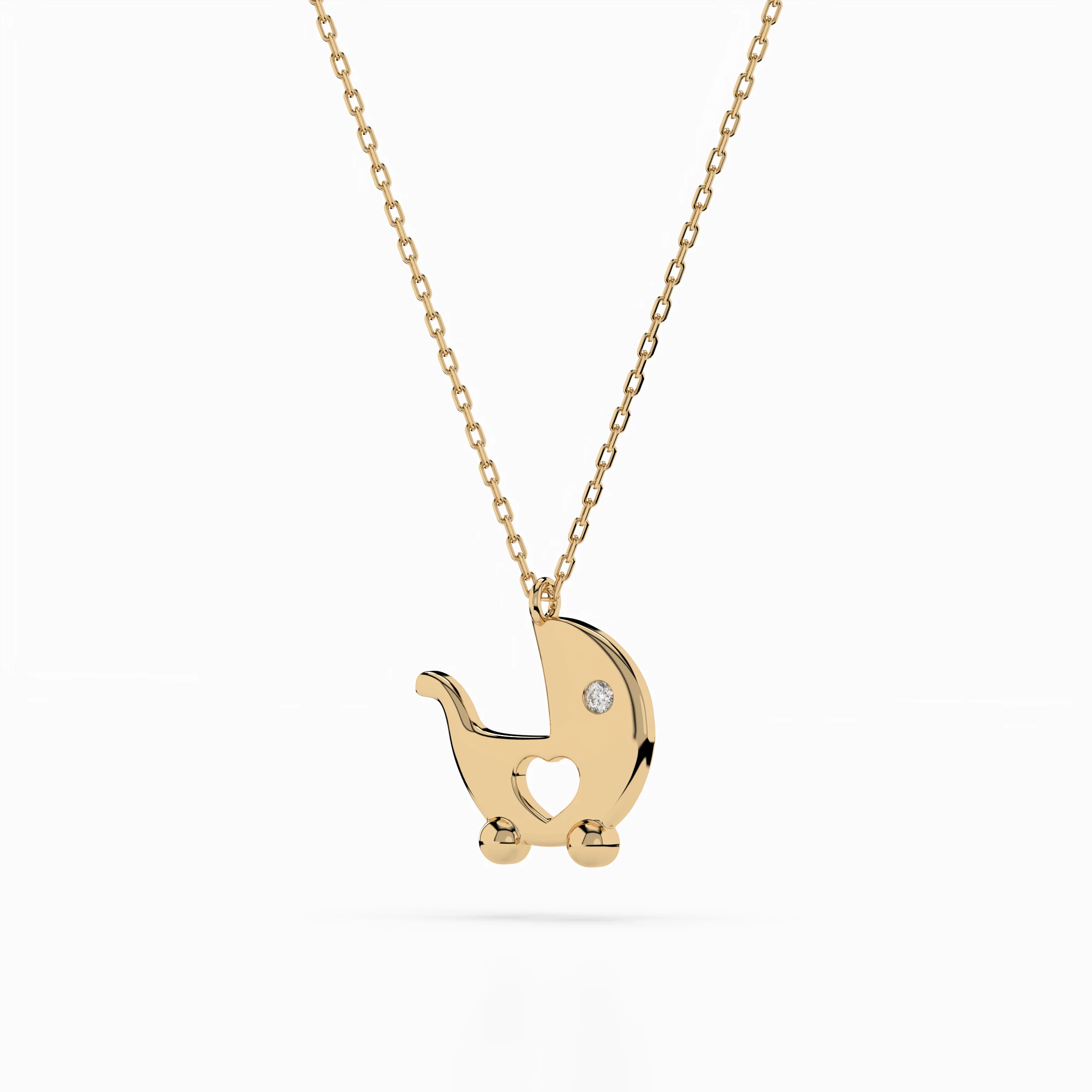 Collier Finesse Suprême Minimalisme ronde 0,01 ct — vue 5