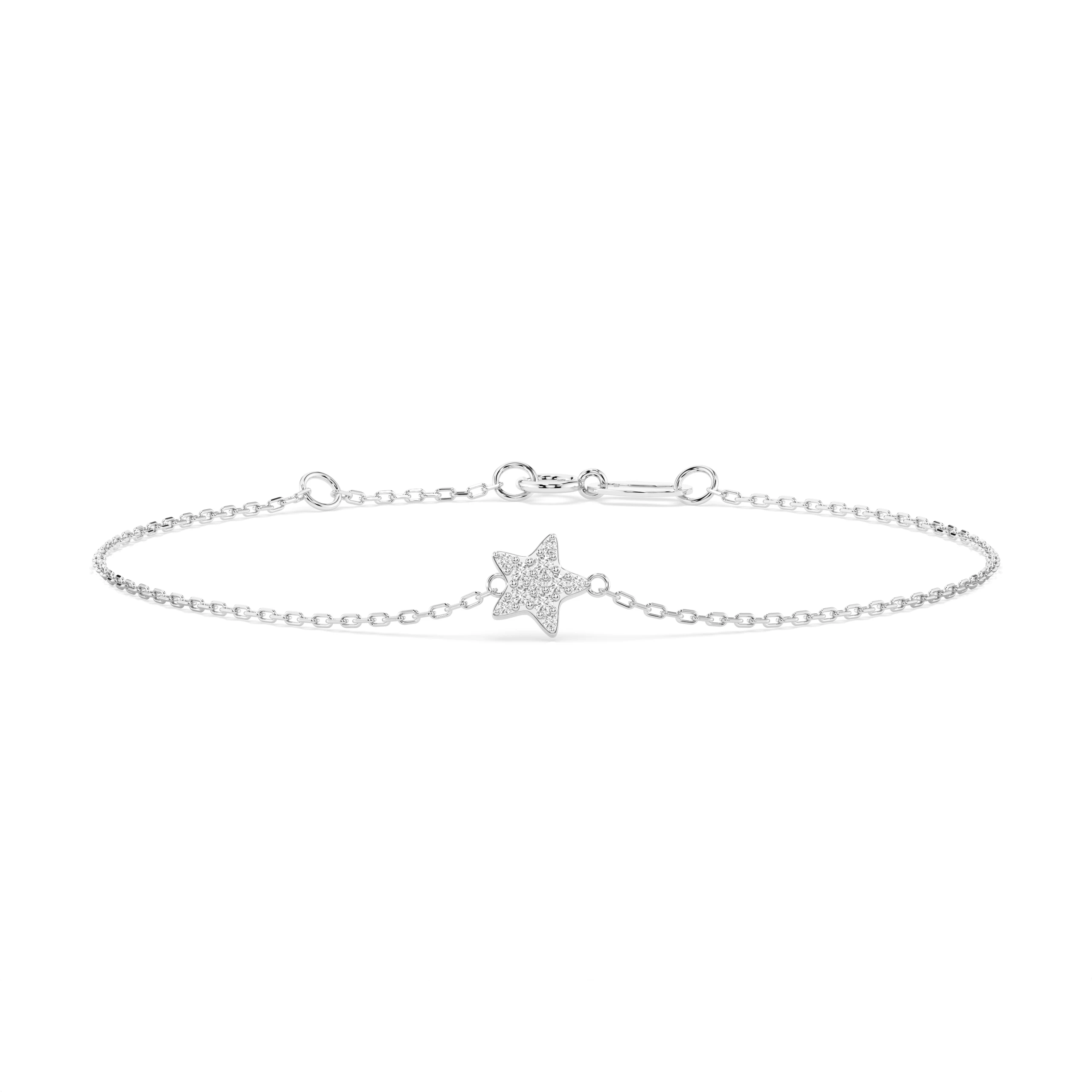 Bracelet Chef-d'Œuvre Magnifique Minimalisme ronde 0,03 ct — vue 1