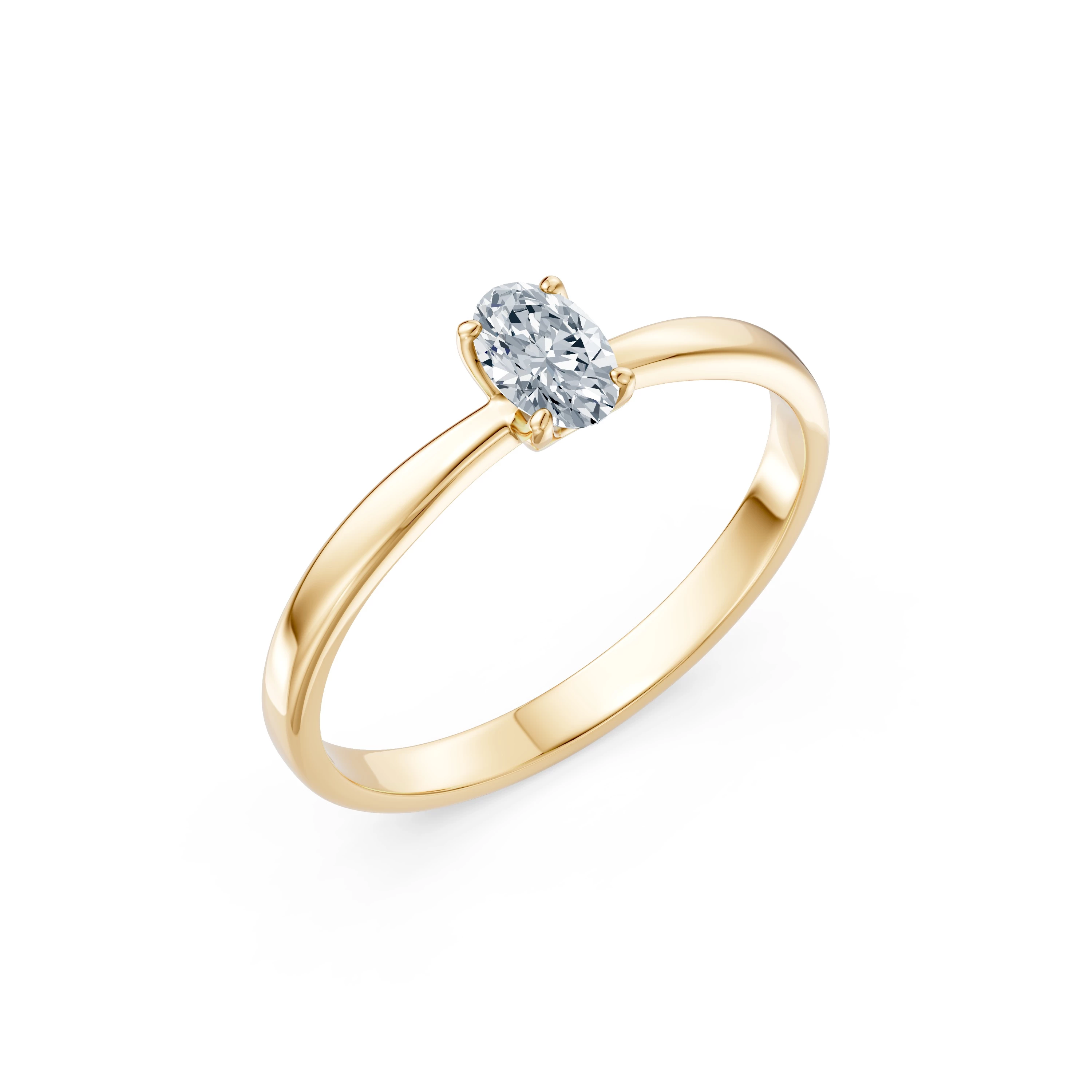 Bague Altesse Éblouissante Solitaire ovale 0,3 ct — vue 4
