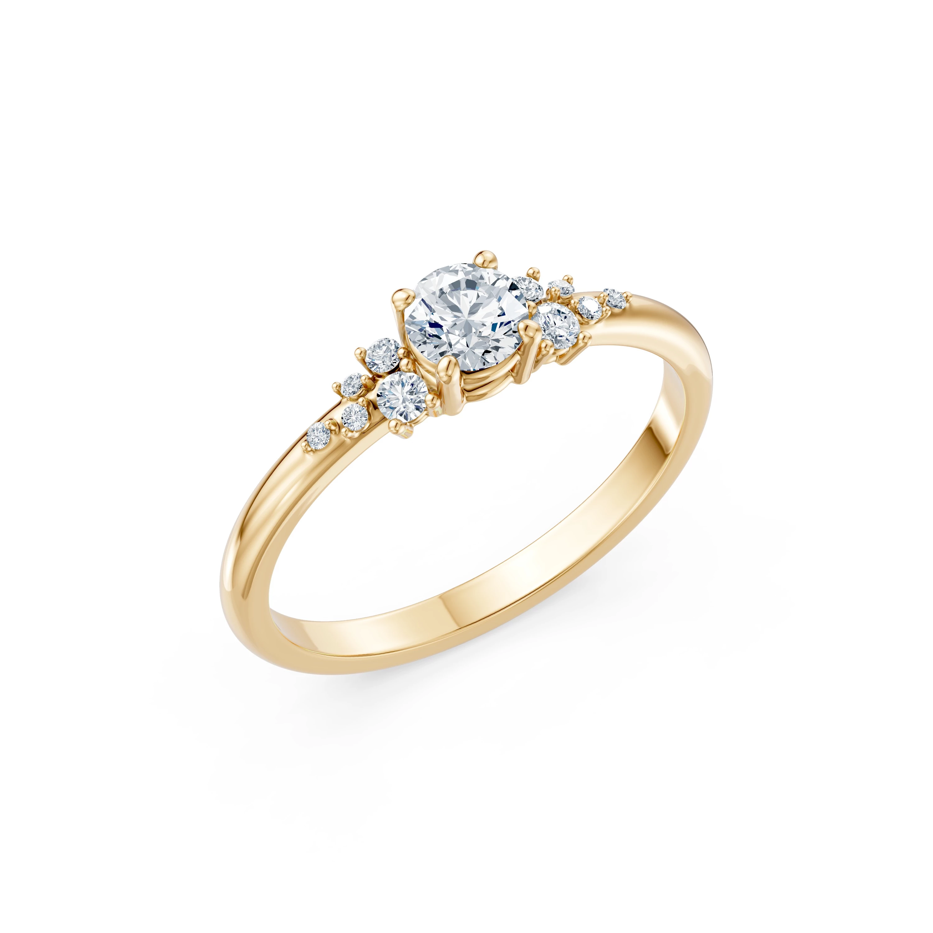Bague Douceur Infinie Solitaire Éternité ronde 0,35 ct · 4,5 mm — vue 4