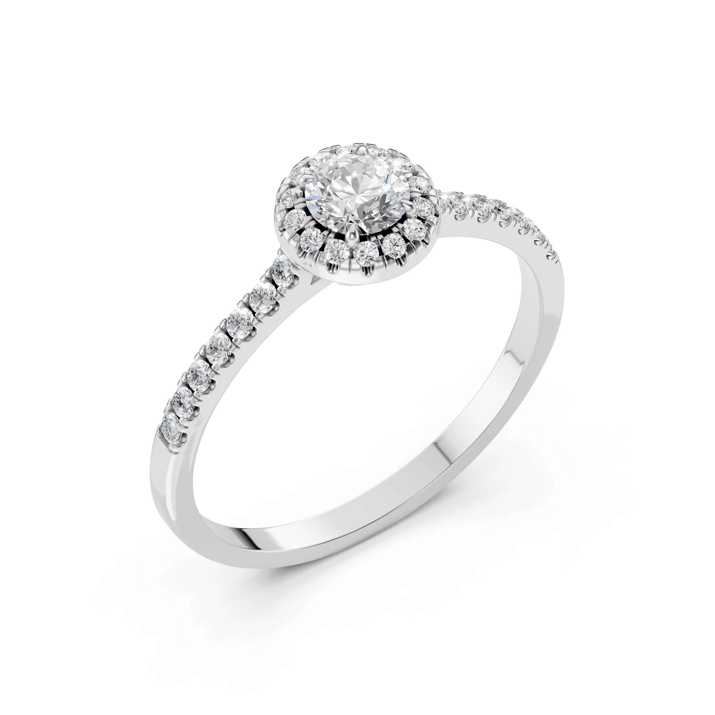 Bague Désir Infini Solitaire Éternité ronde 0,35 ct · 4,5 mm — vue 1