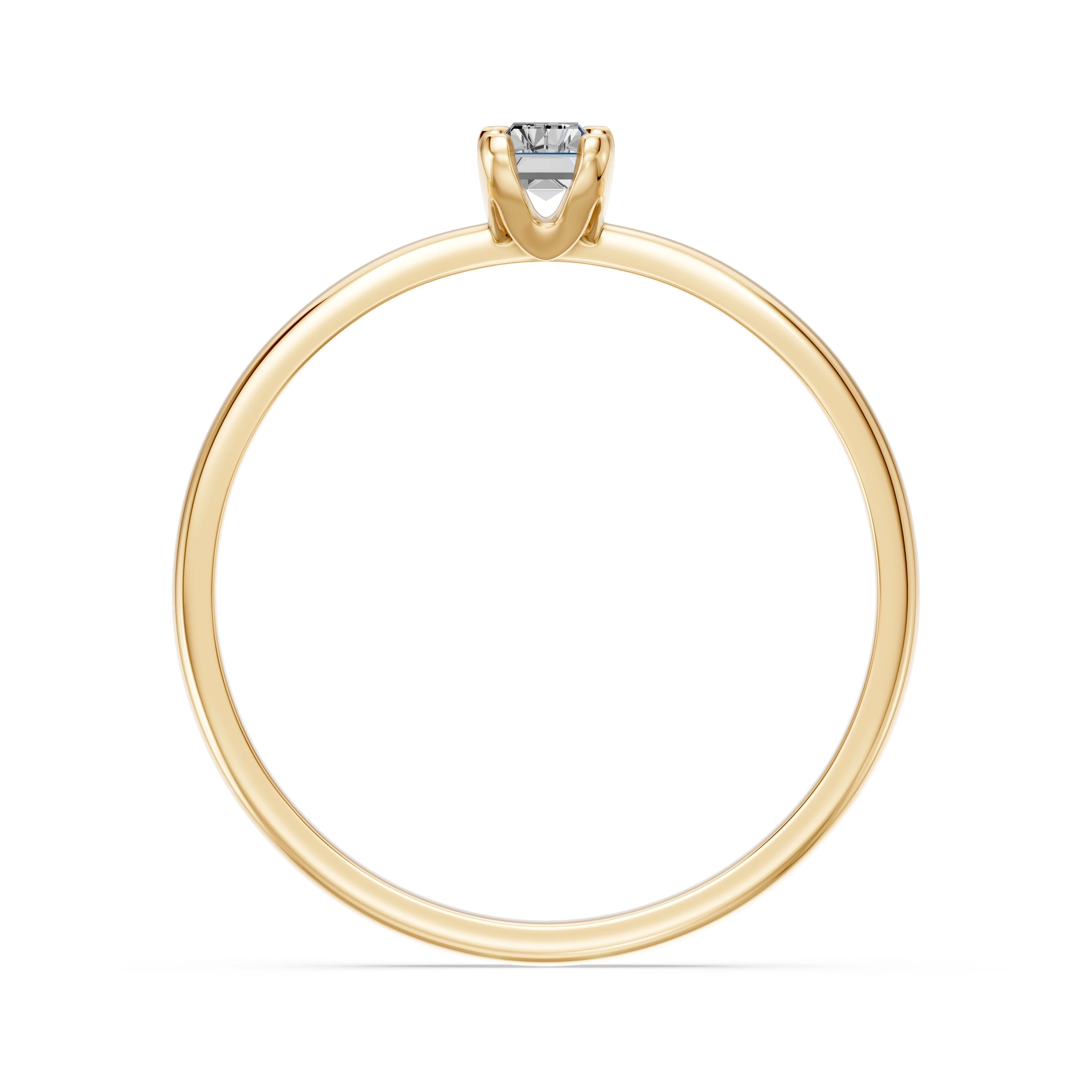Bague Impératrice Rayonnante Solitaire 0,3 ct — vue 5