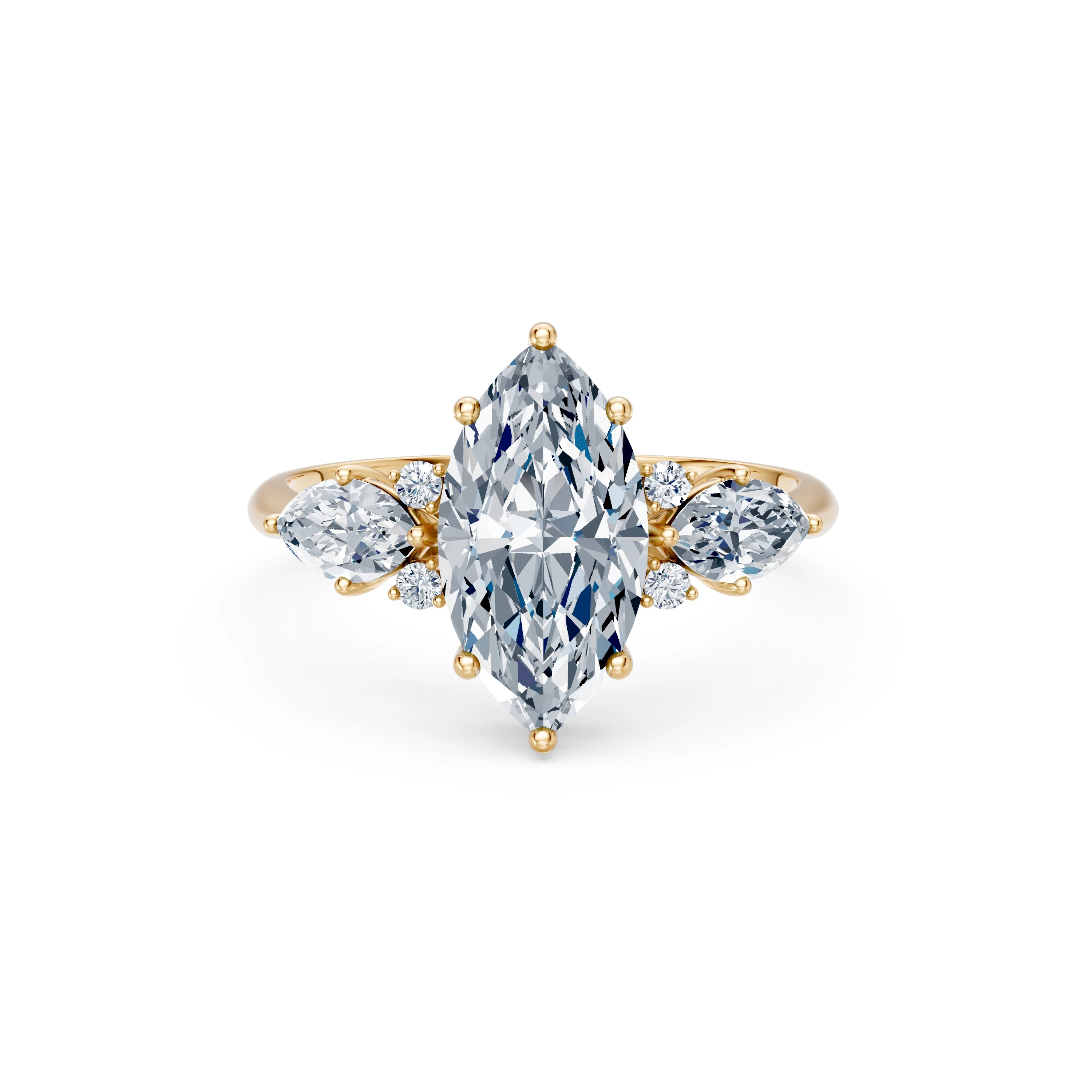 Bague Rêverie Lumineuse Solitaire Éternité marquise 2 ct · 2,0 mm — vue 6