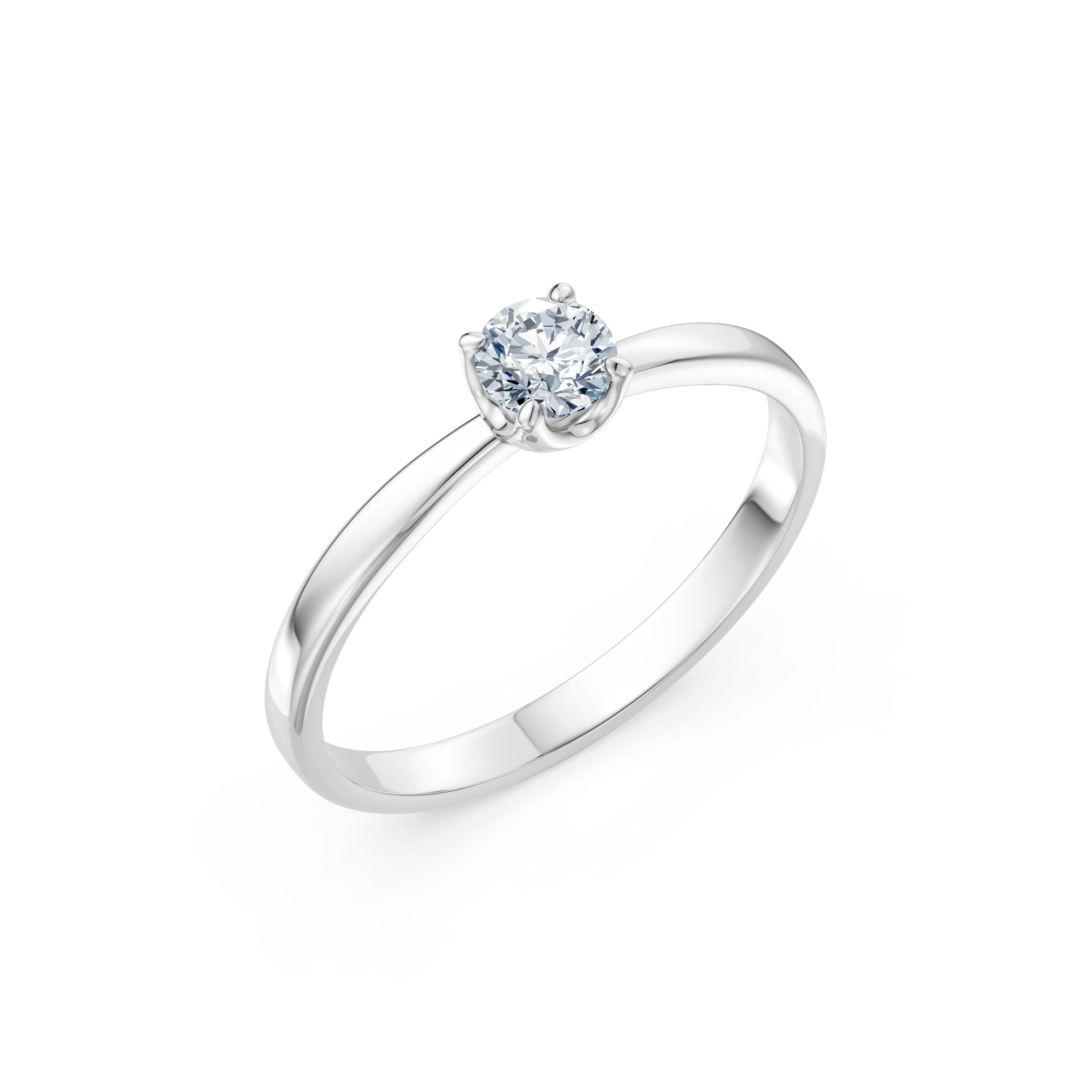 Bague Princesse Dorée Solitaire 0,3 ct — vue 1