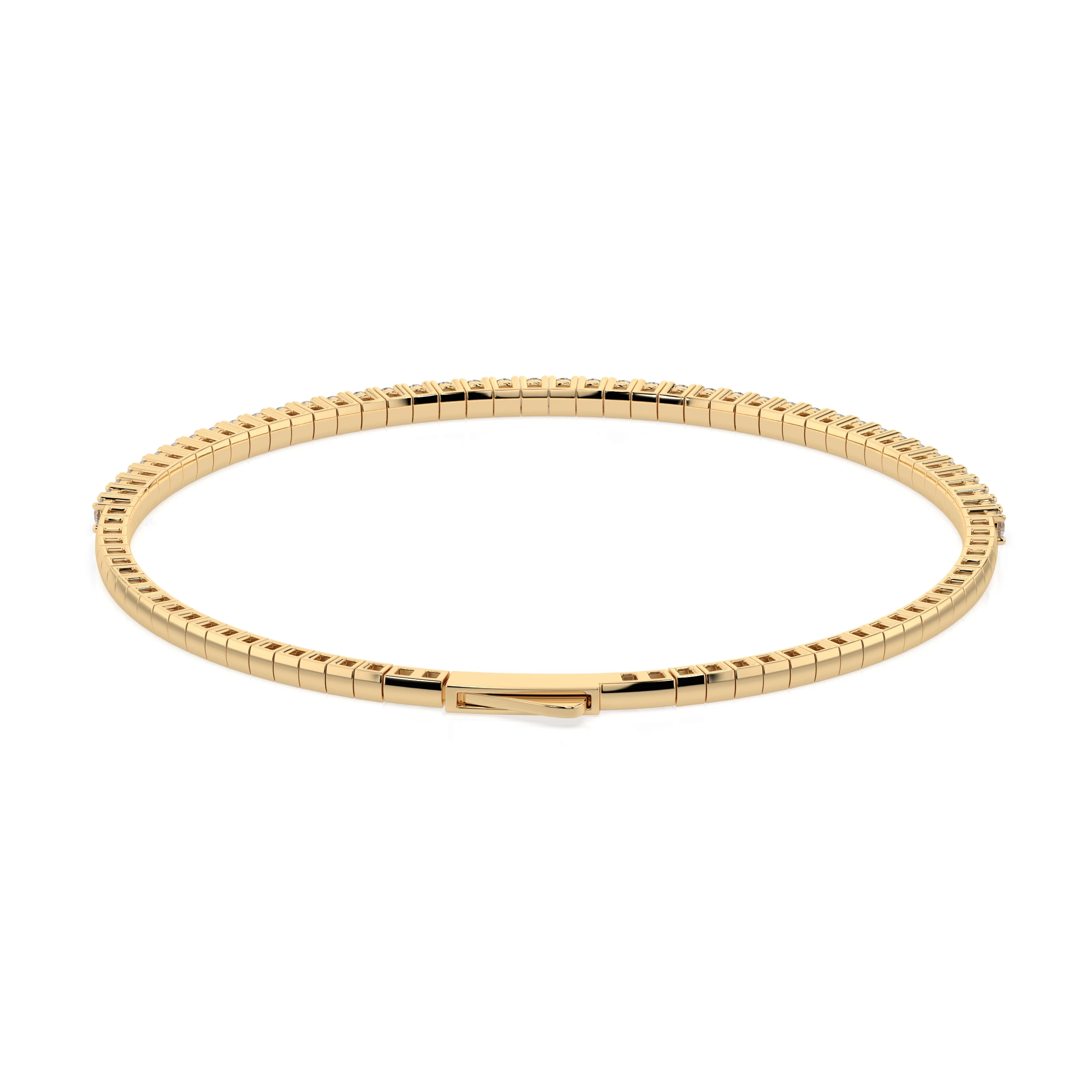 Bracelet Couronne Éternelle Tennis ronde 0,86 ct — vue 6