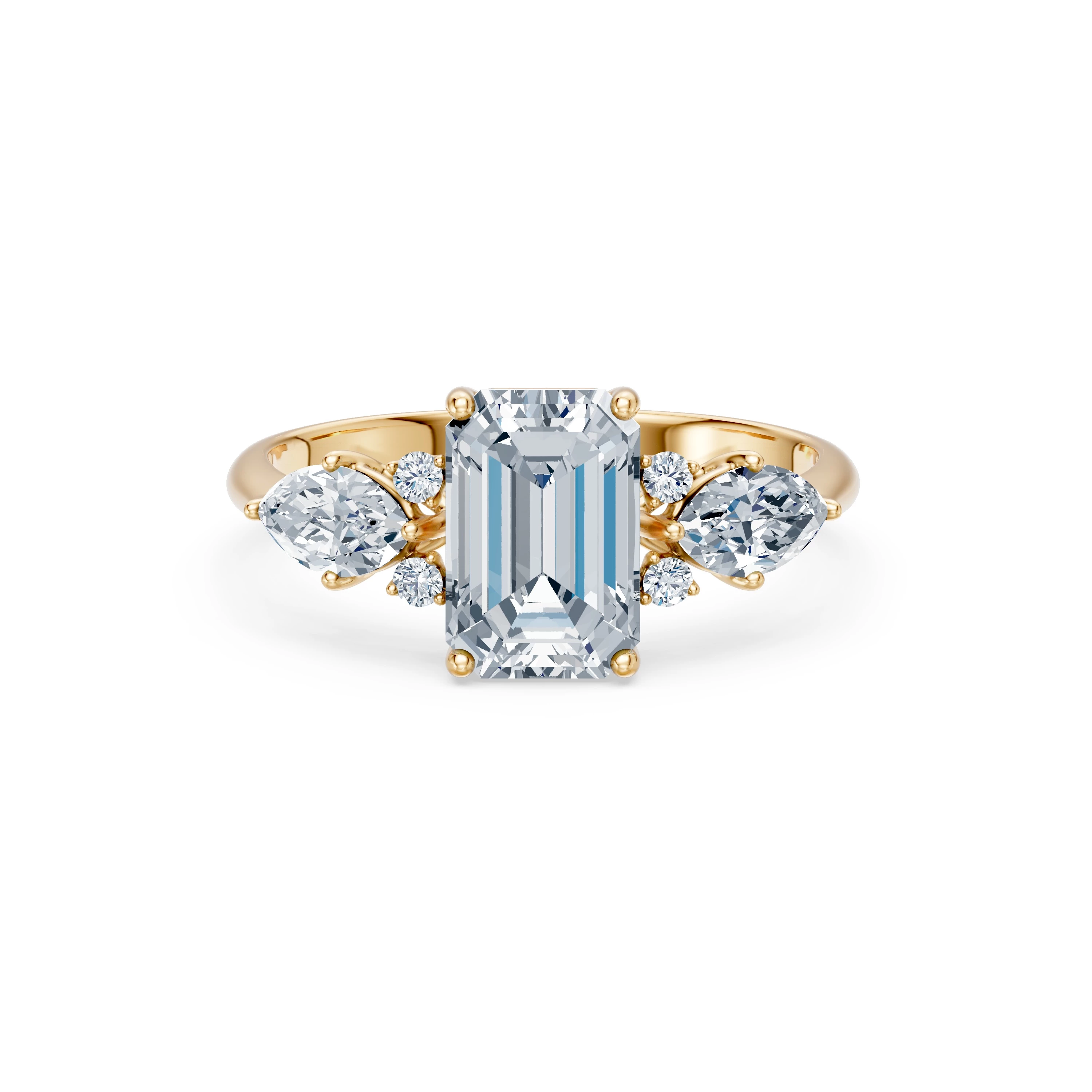 Bague Murmure Lumineux Solitaire Éternité émeraude 2 ct · 2,0 mm — vue 6