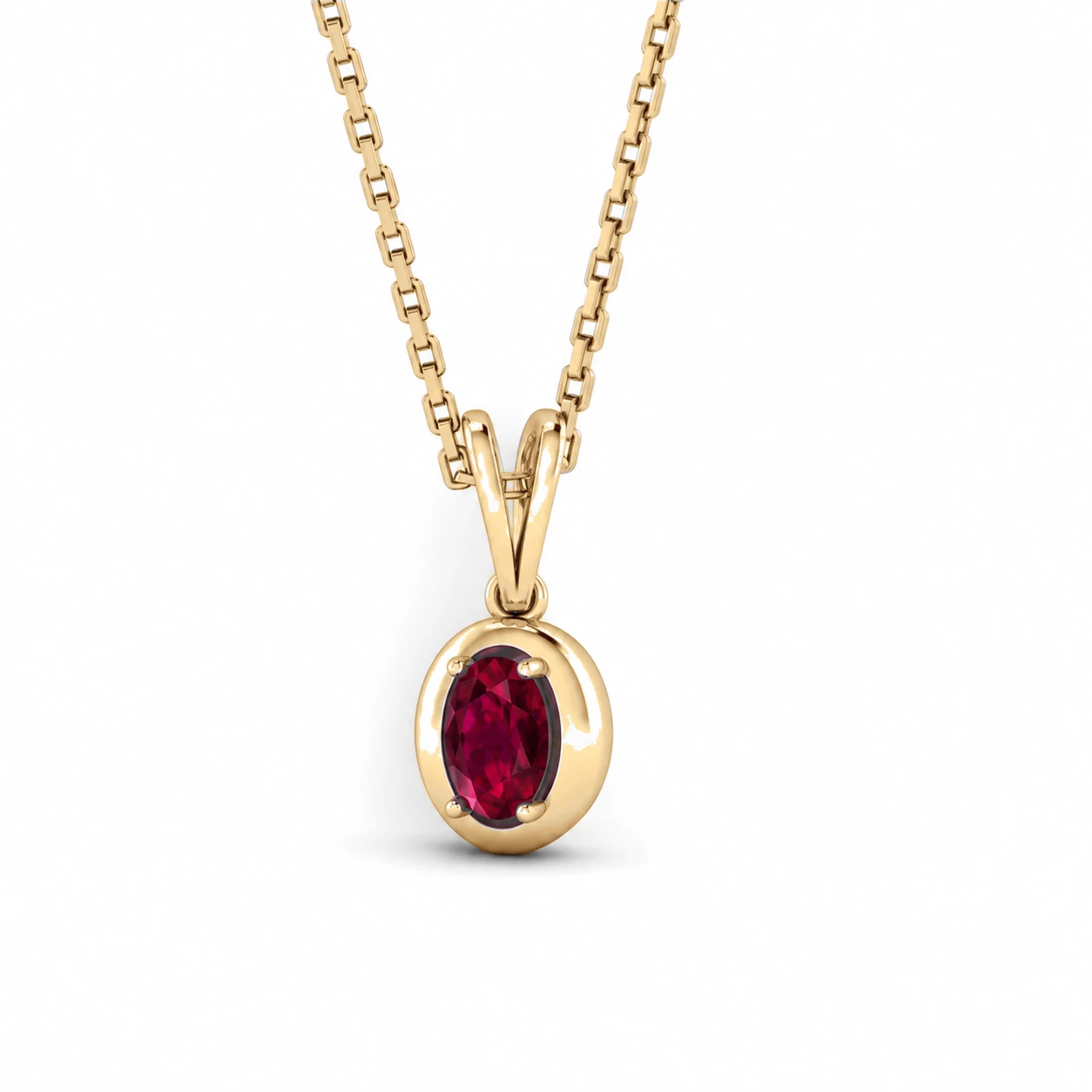 Collier Harmonie Lumineuse Pierre Précieuse ovale 0,63 ct — vue 9