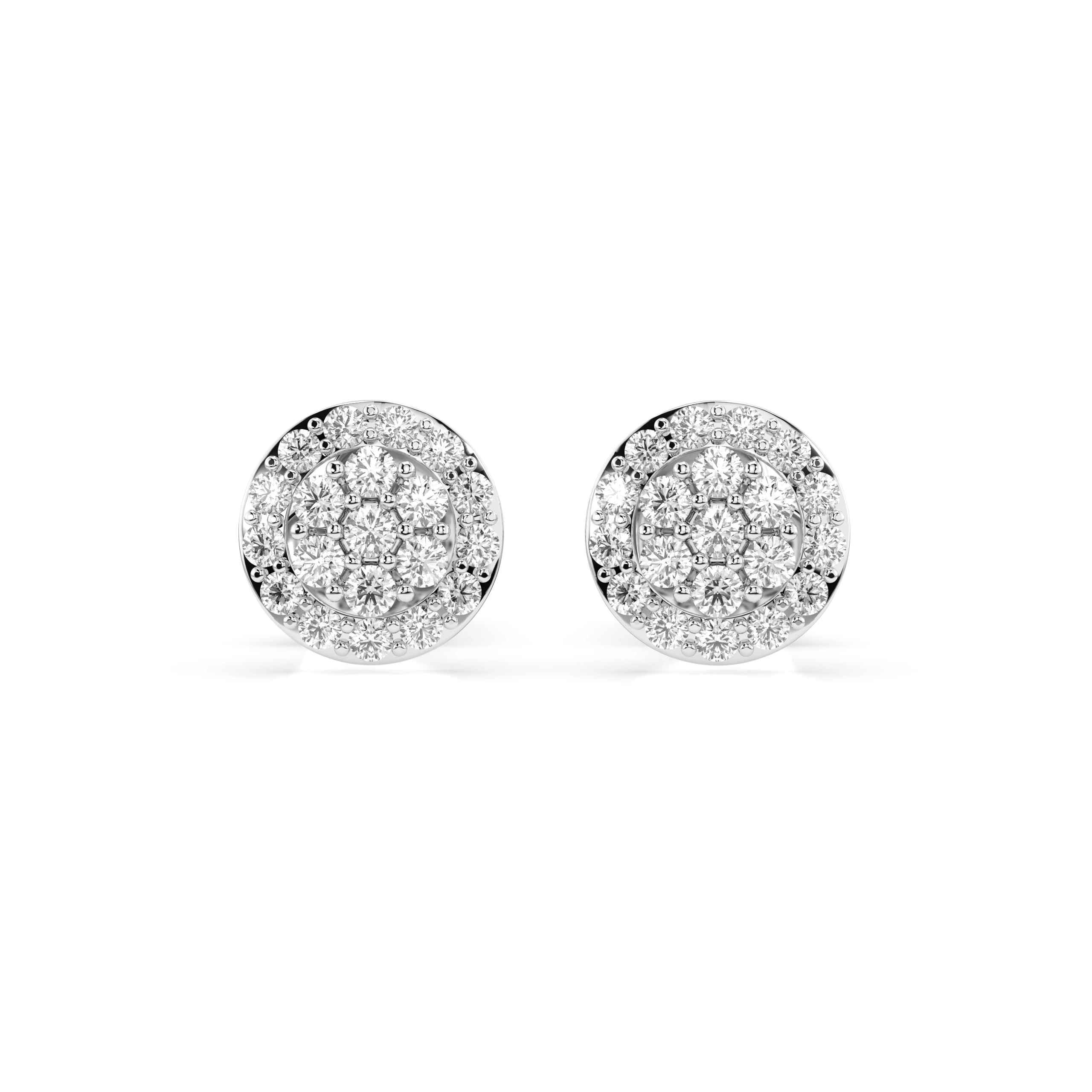 Boucles d'oreilles Crépuscule Sublime Illusion ronde 0,16 ct — vue 1