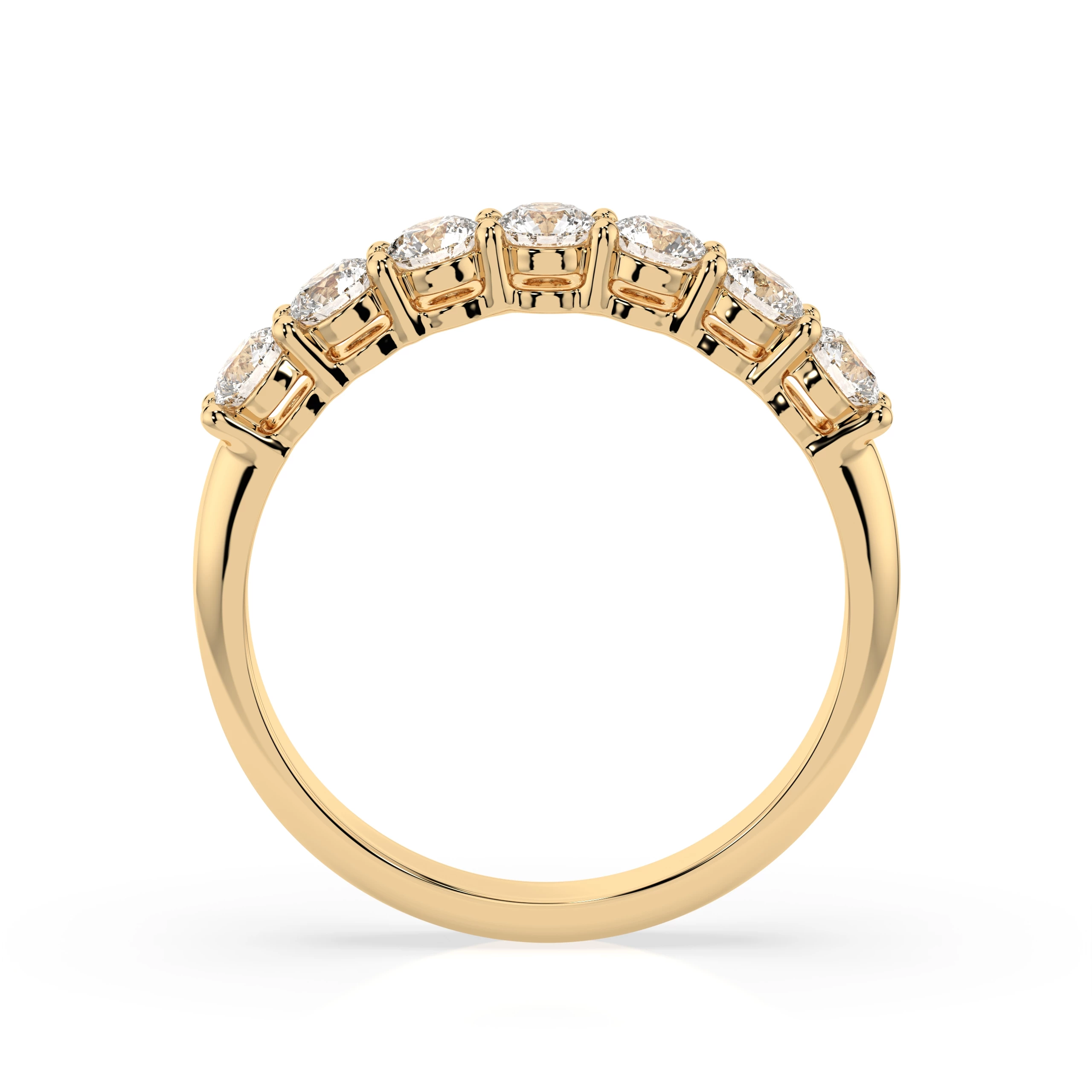 Bague Flamme Lumineuse Éternité ronde 0,7 ct — vue 5