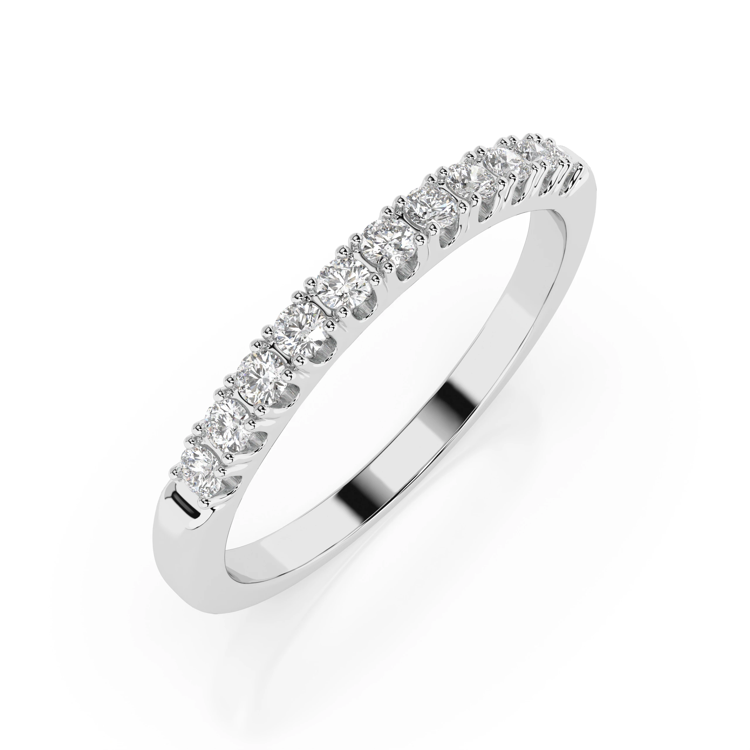 Bague Étreinte Divine Éternité ronde 0,22 ct — vue 1