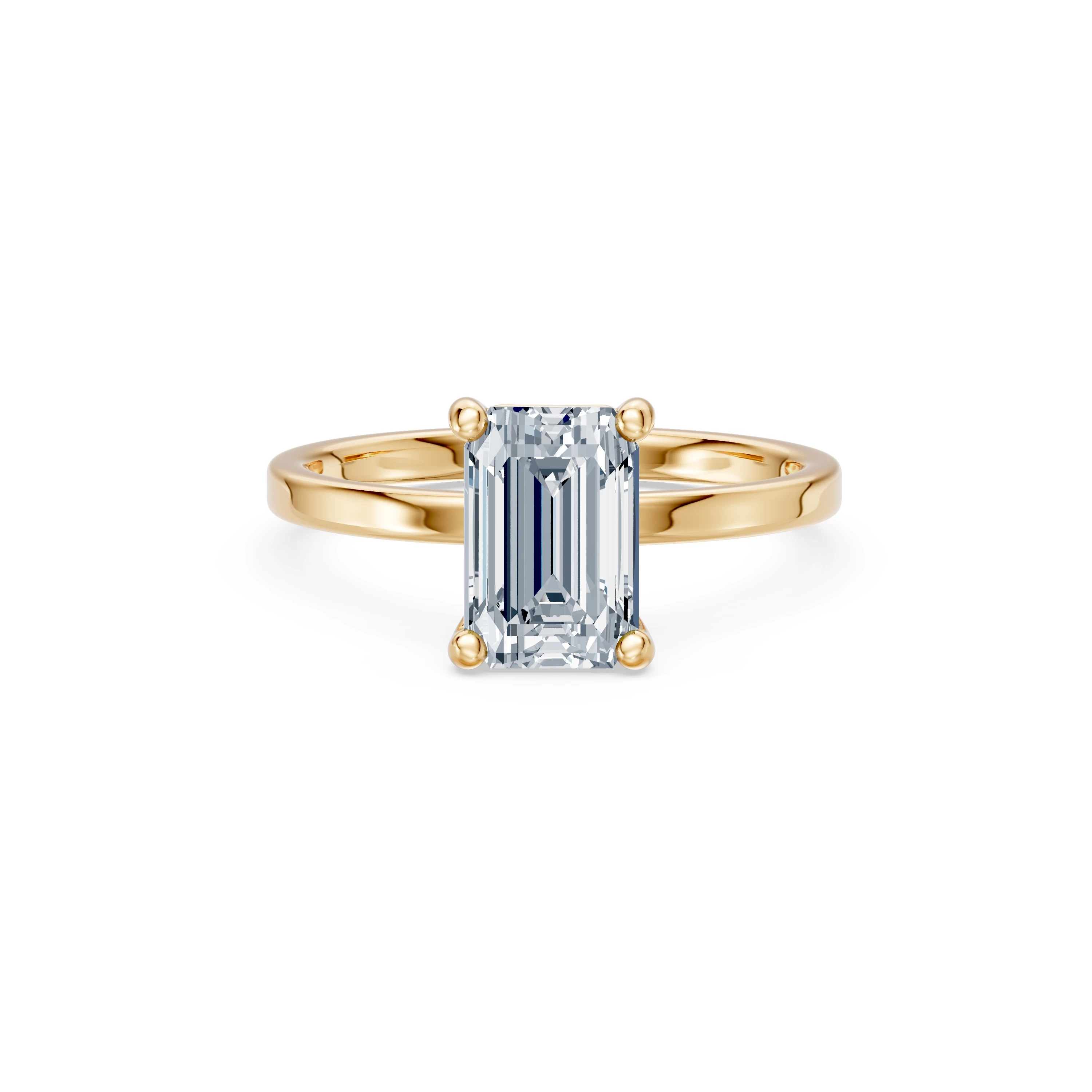 Bague Prestige Unique Solitaire émeraude 2 ct · 2,0 mm — vue 6