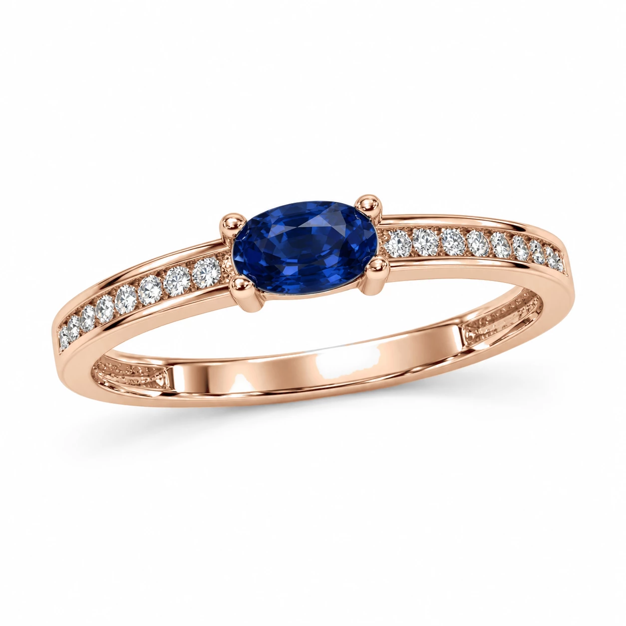 Bague Comète Cristalline Pierre Précieuse 0,31 ct — vue 1
