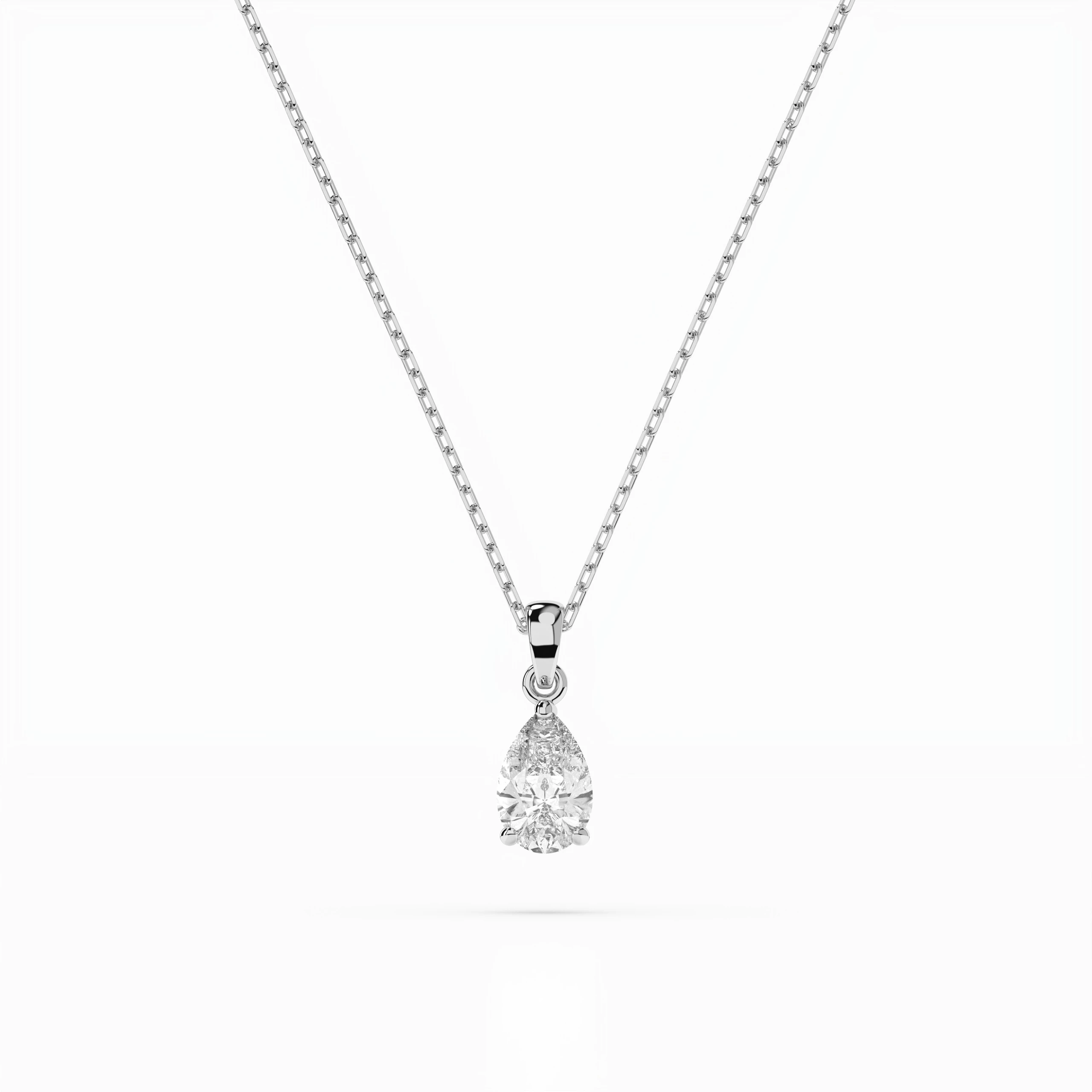 Collier Aurore Céleste Solitaire poire 0,3 ct — vue 1