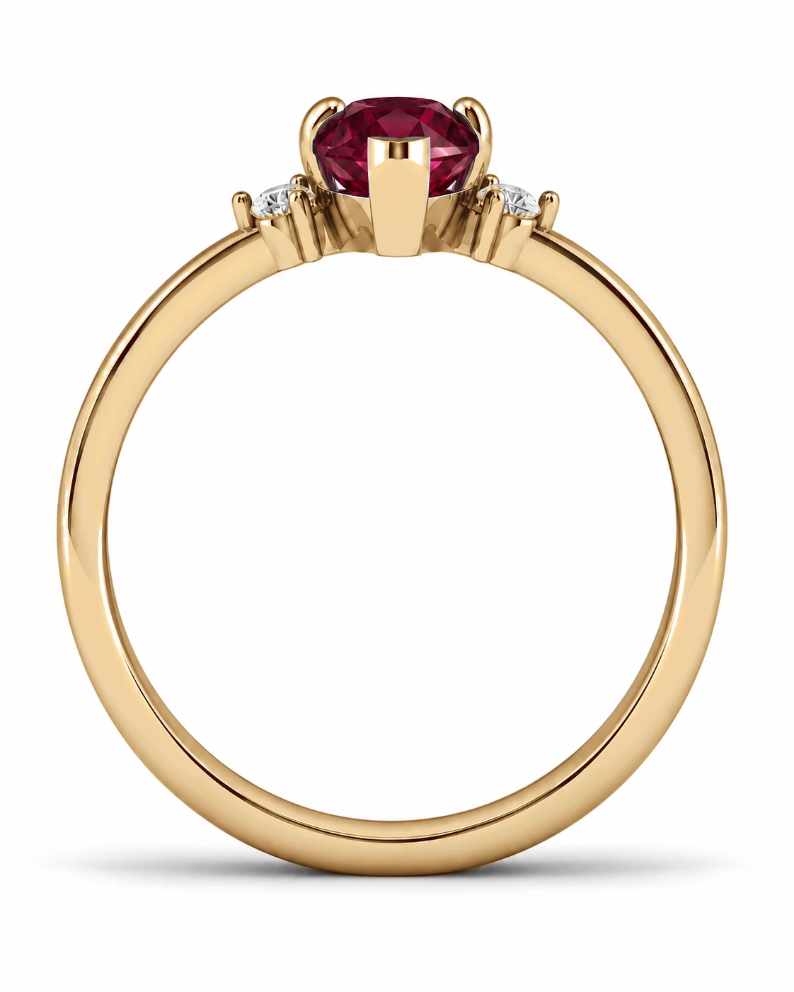 Bague Flamme Sincère Pierre Précieuse poire 0,66 ct — vue 8