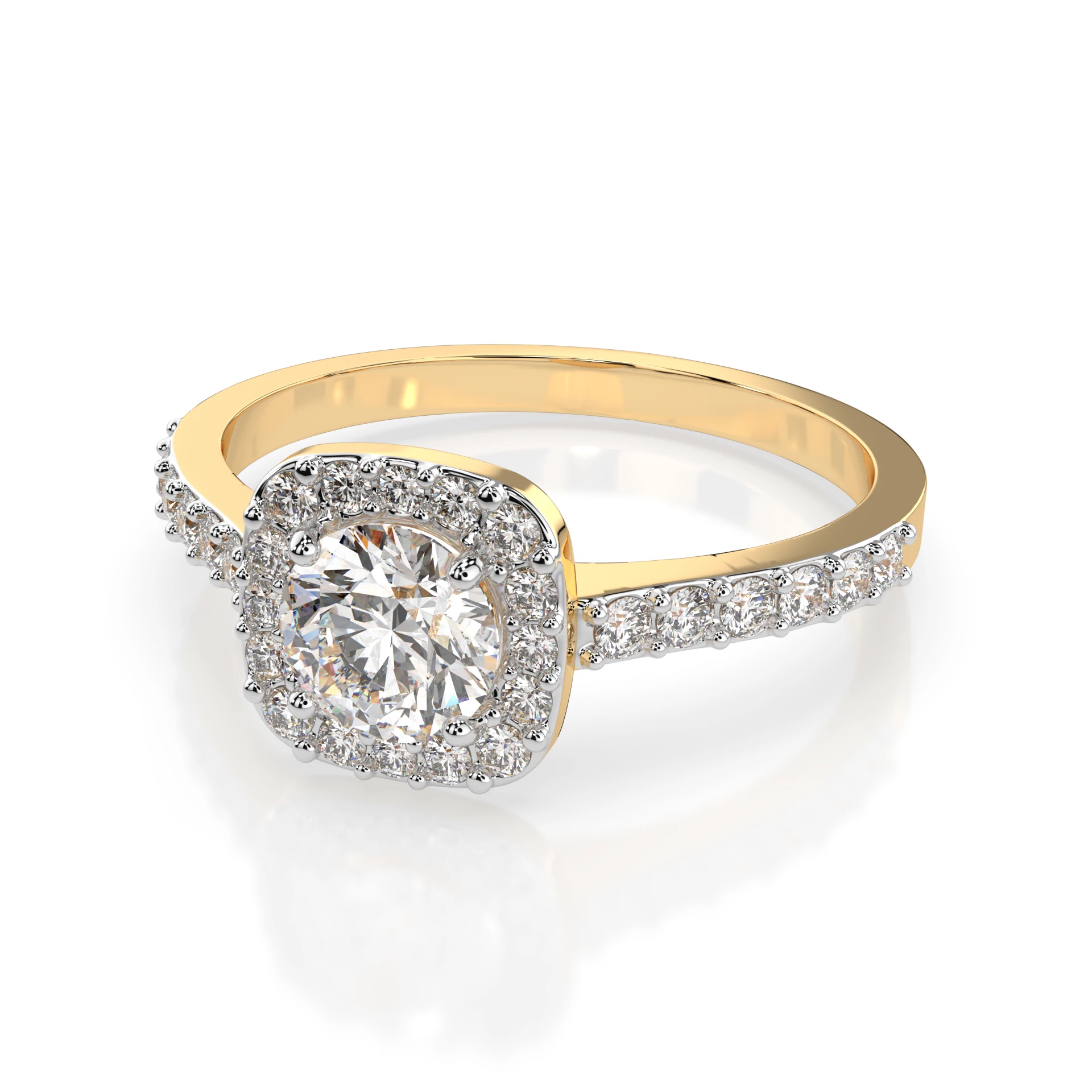 Bague Bonheur Intemporel Solitaire Éternité ronde 0,5 ct · 5,1 mm — vue 6