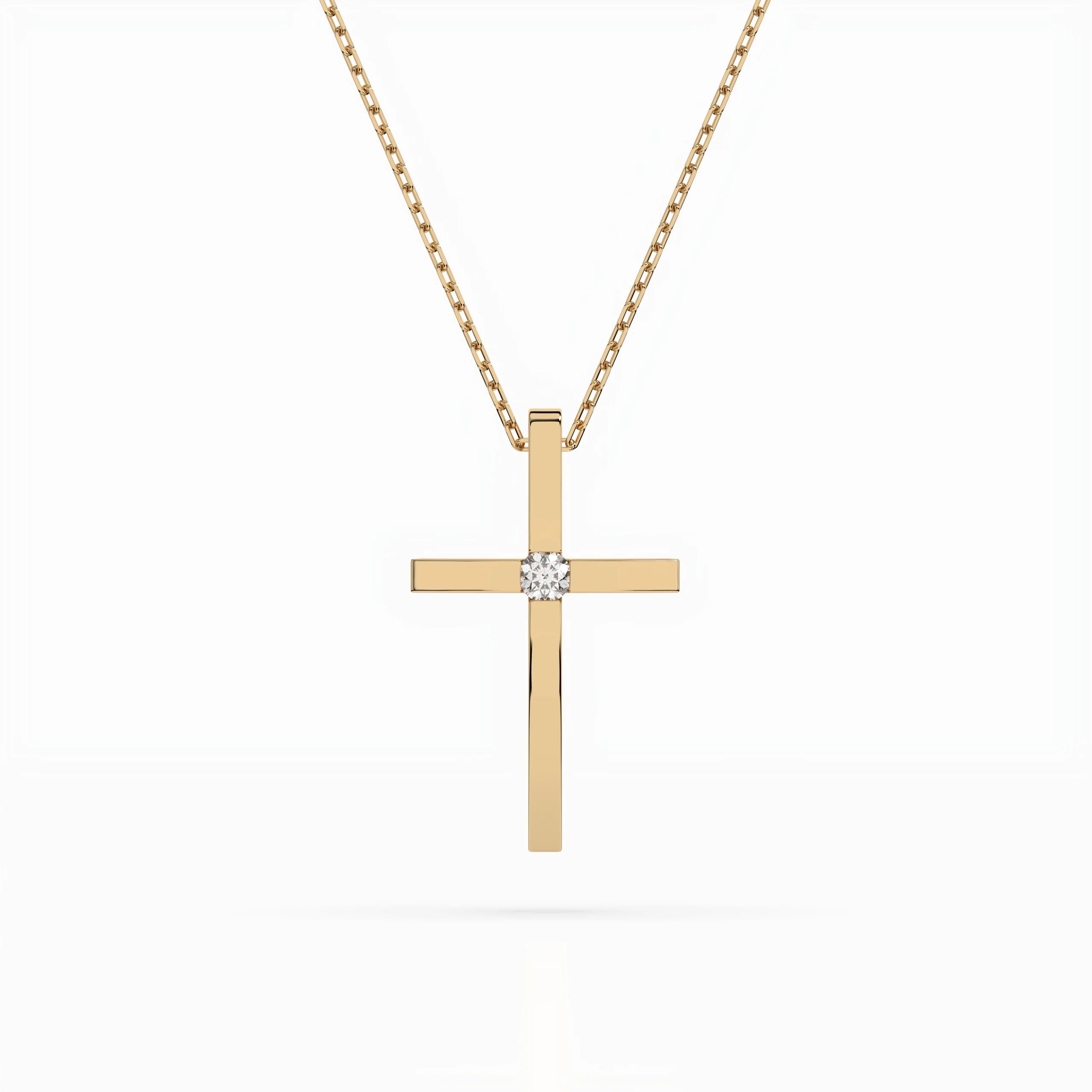 Collier Reflet Royal Minimalisme ronde 0,03 ct — vue 4