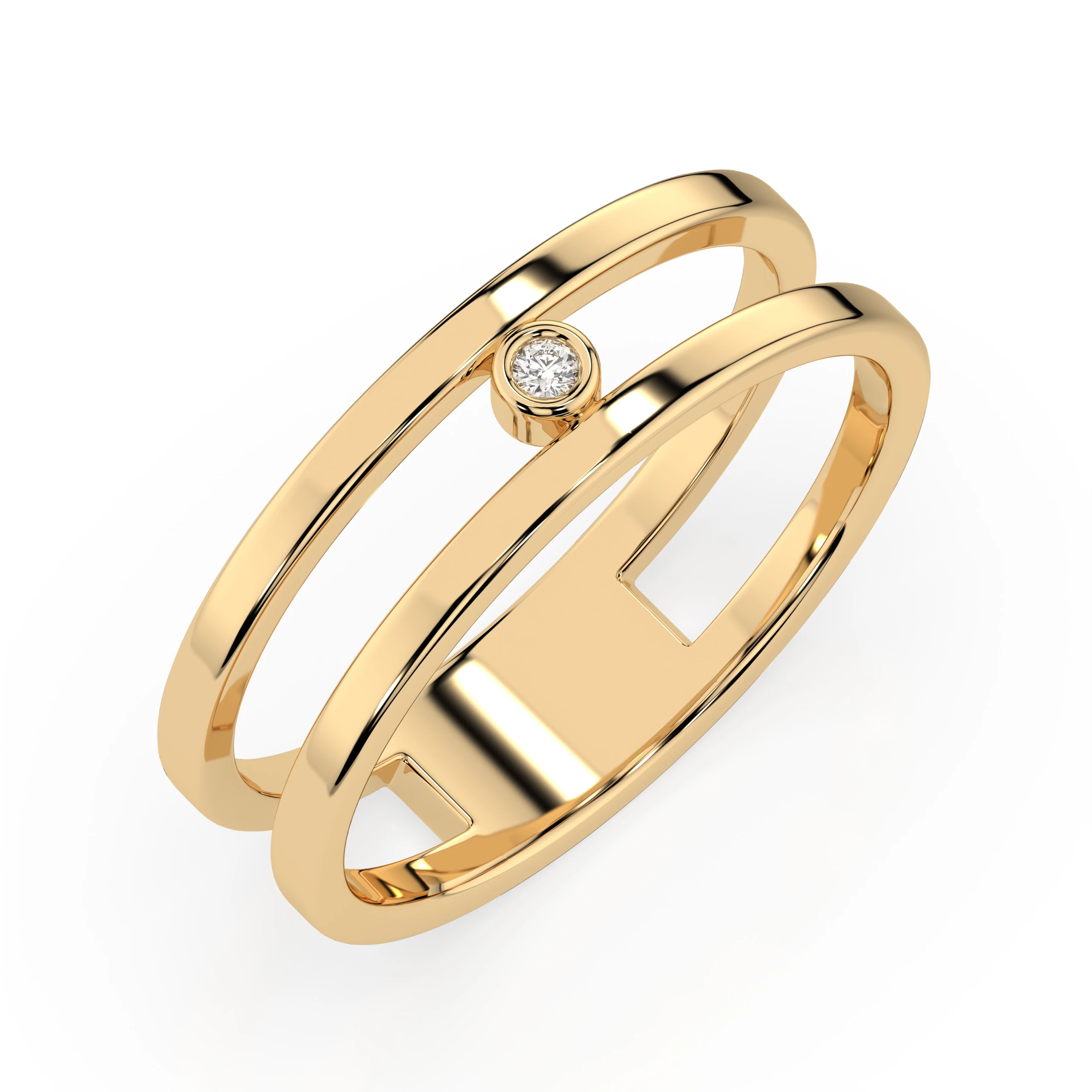 Bague La Grande Dame Minimalisme ronde 0,02 ct — vue 4