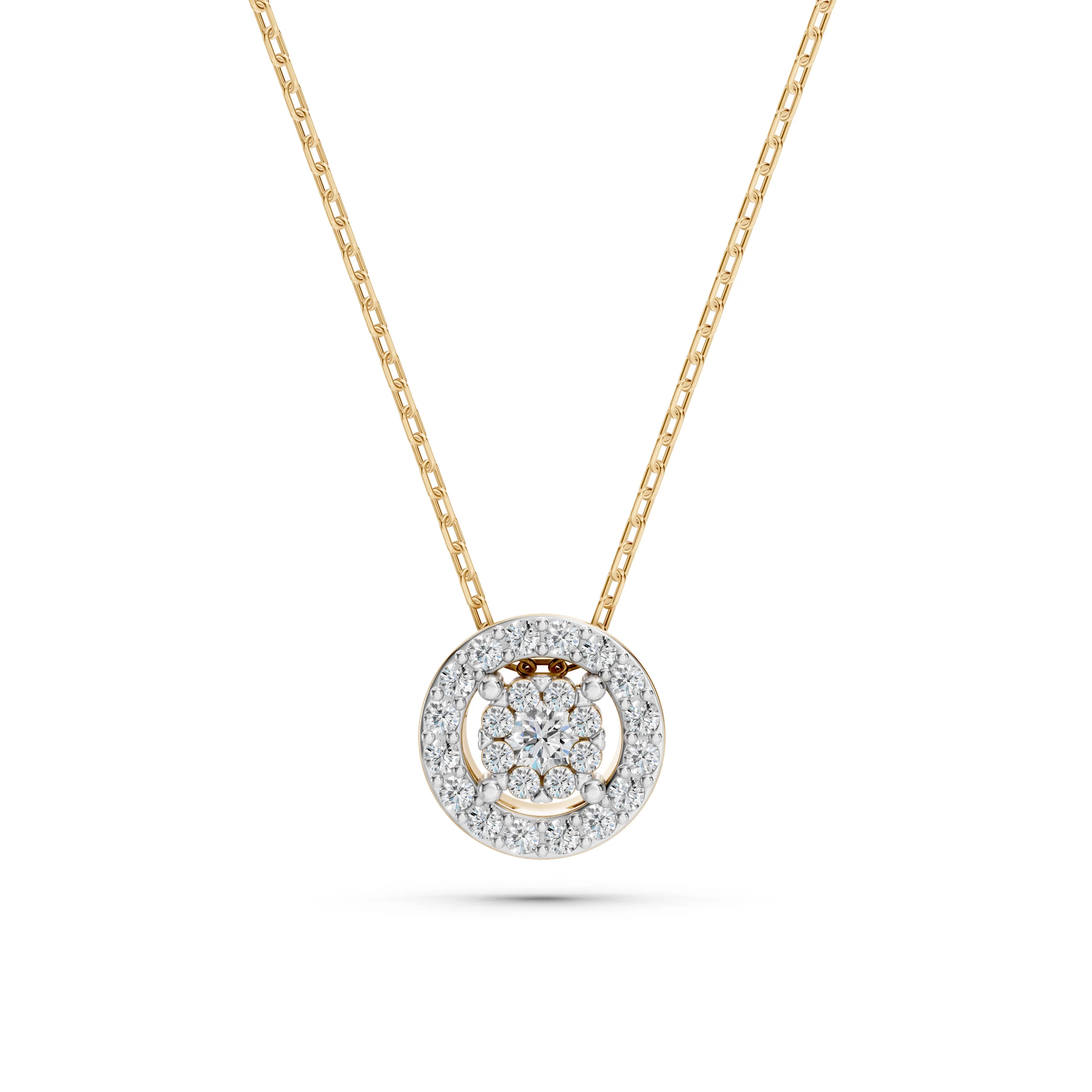 Collier Aurore Impériale Illusion ronde 0,03 ct — vue 4