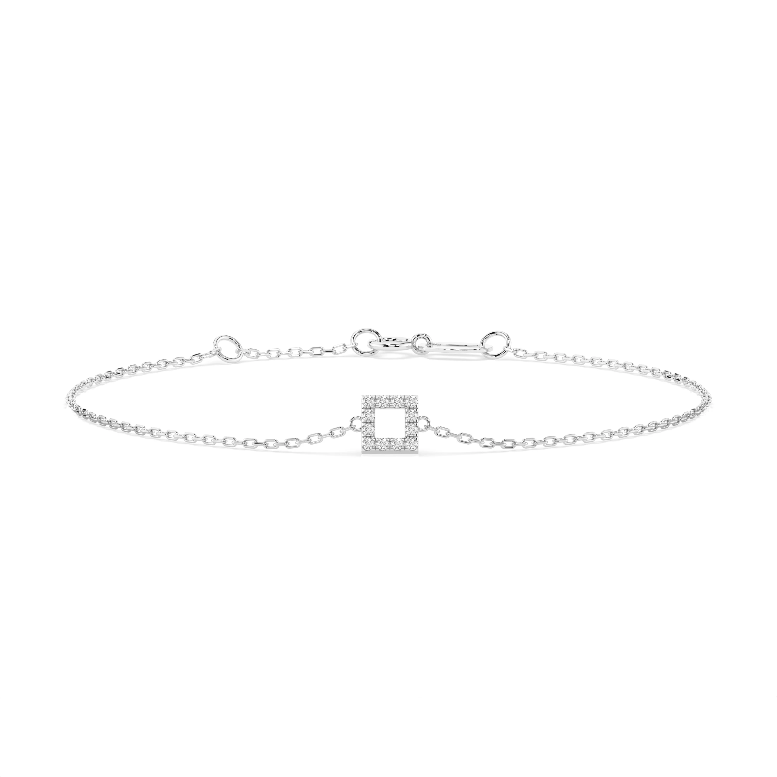 Bracelet Éclat Mystérieux Minimalisme ronde 0,06 ct — vue 1